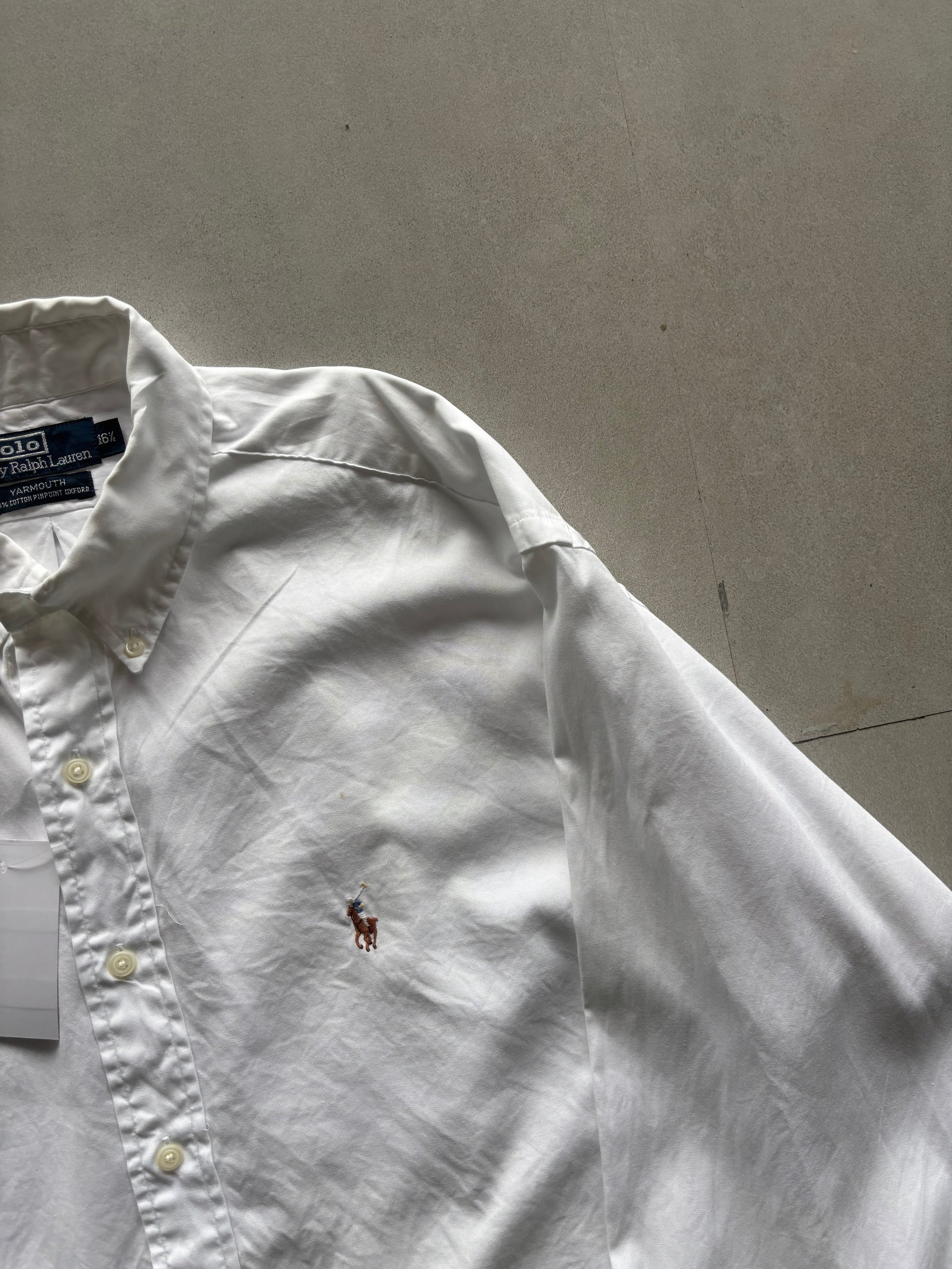 RALPH LAUREN WHITE LOOSE - FIT SHIRT - XXL