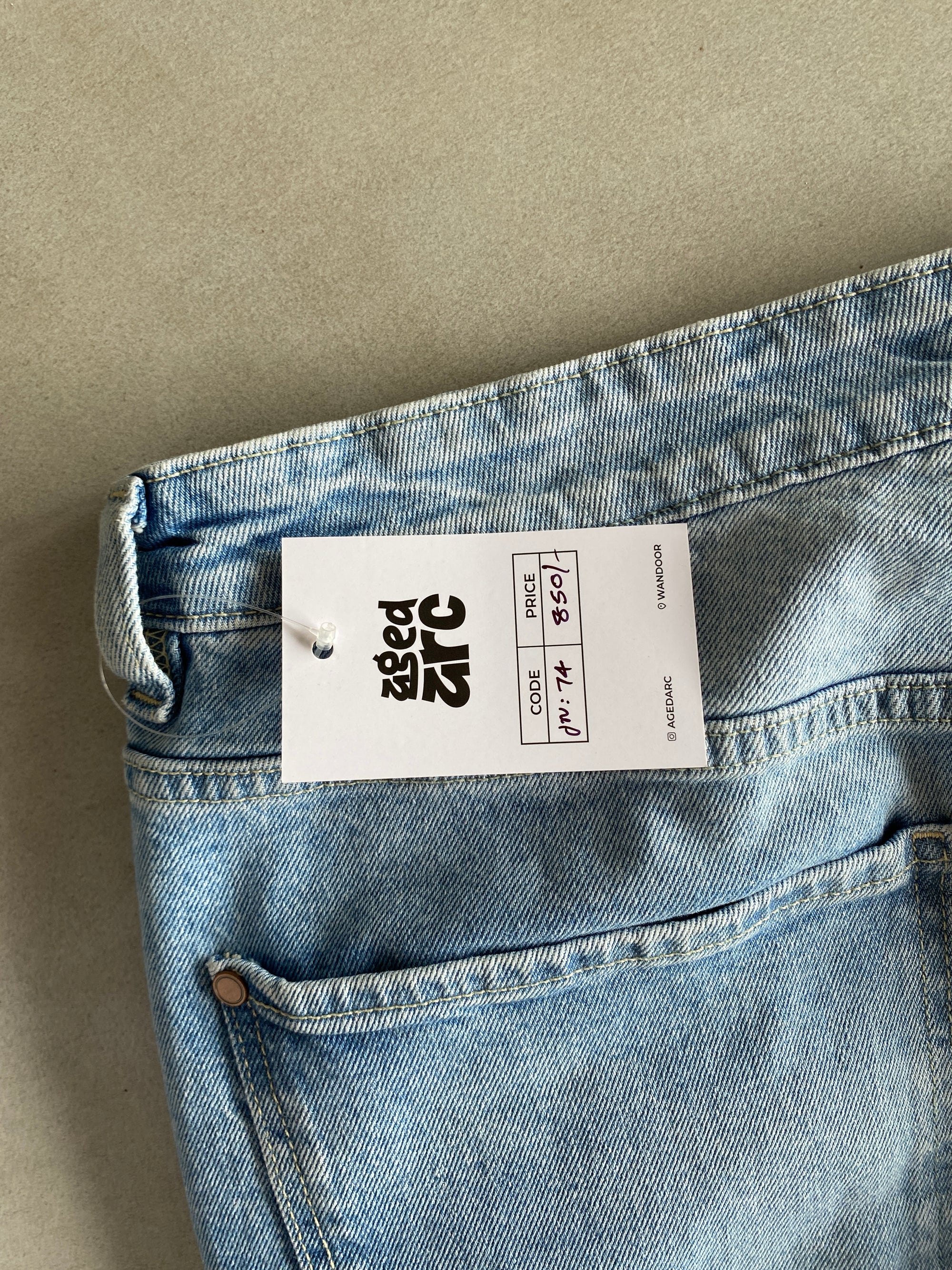 STRIGHT FIT DENIM - L