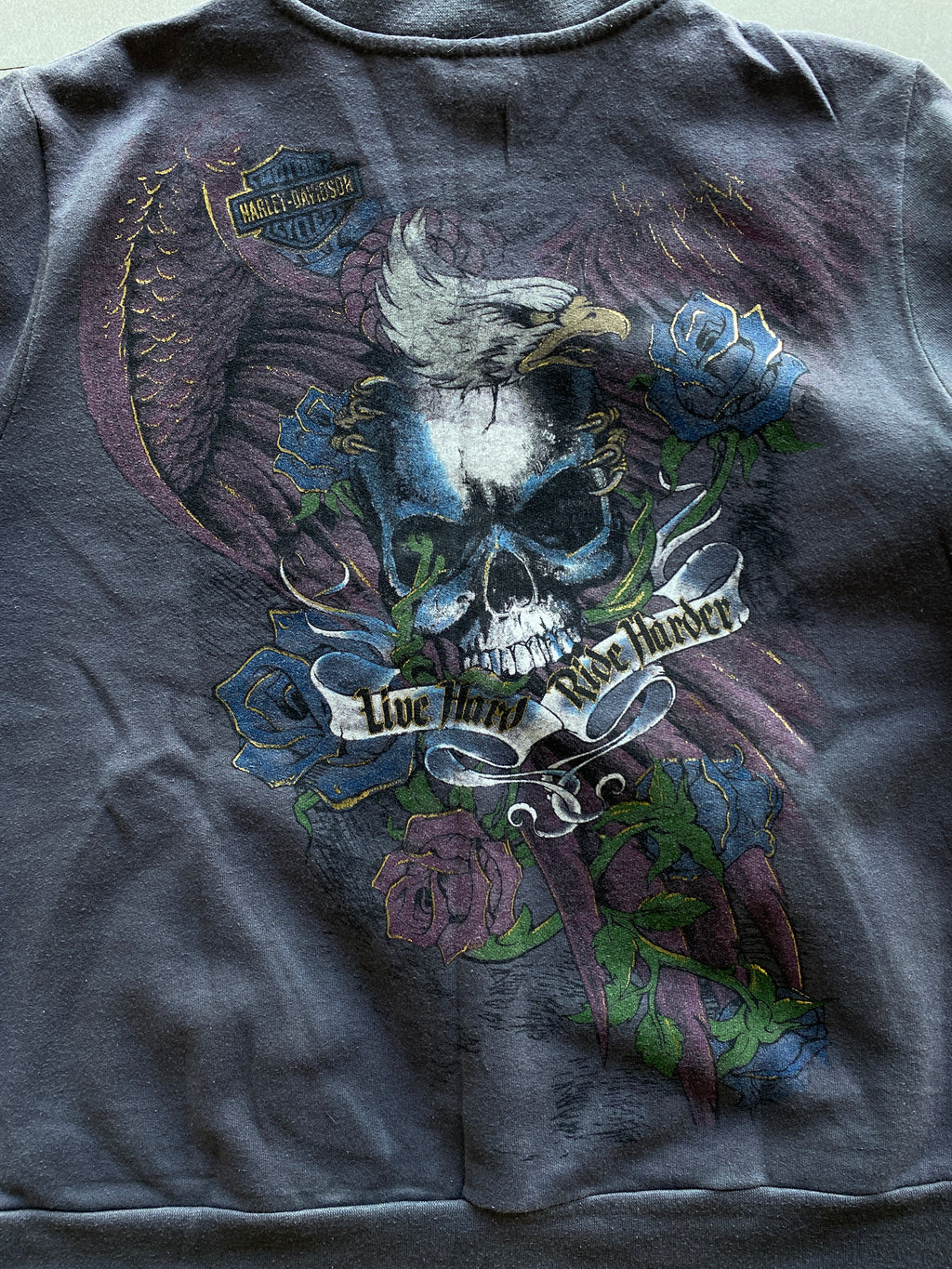 HARLEY DAVIDSON ZIPPER JACKET - M