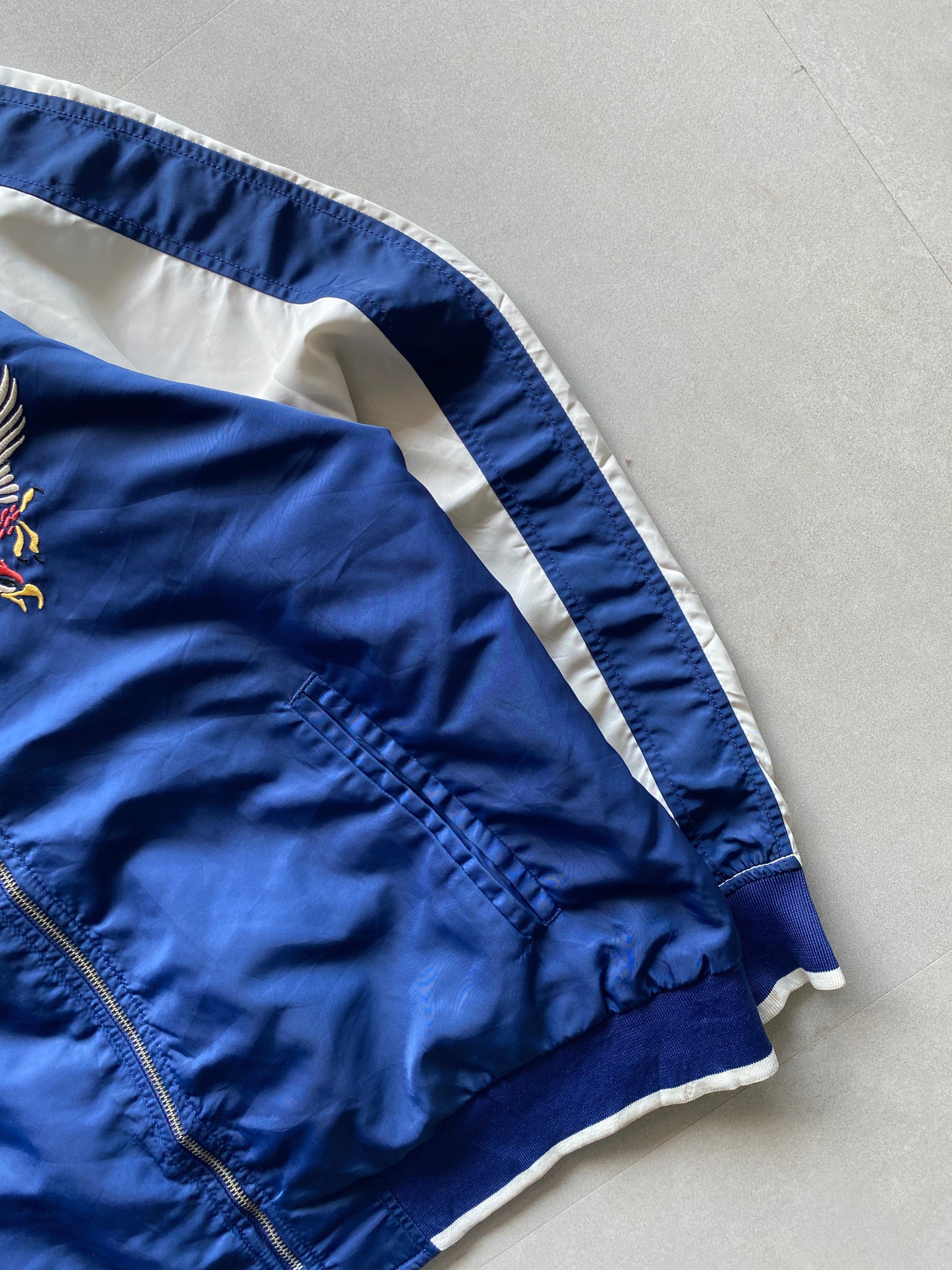 VINTAGE GAP EMBROIDERY BOMBER JACKET - XL