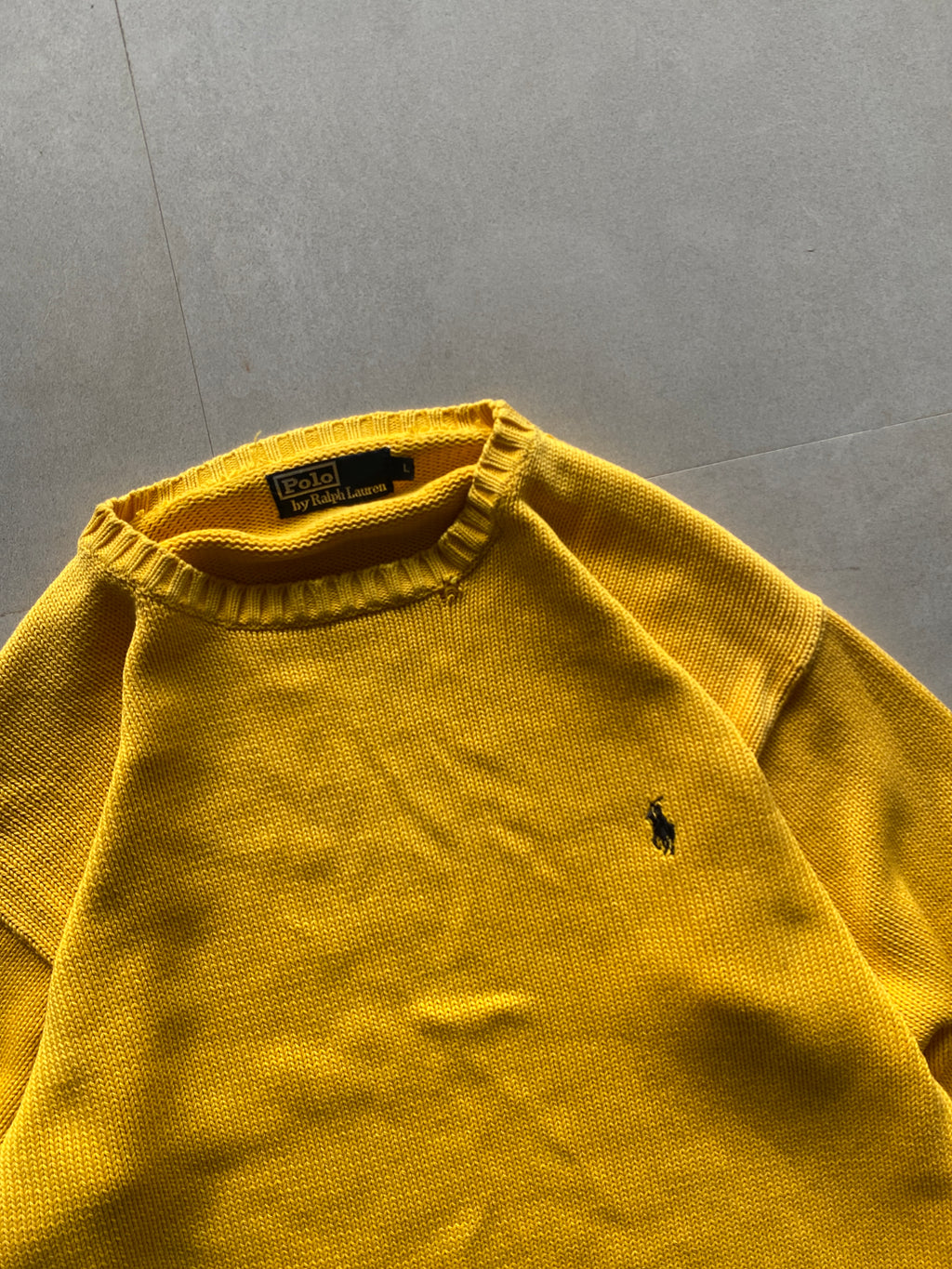RALPH LAUREN KNIT SWEATER - L
