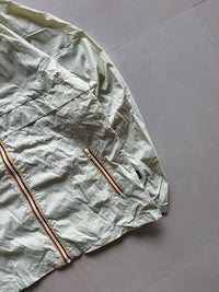 VINTAGE HOODED WINDBREAKER JACKET - L