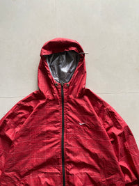 00s NIKE ATHLETIC HOODED REVERSIBLE JACKET - XL