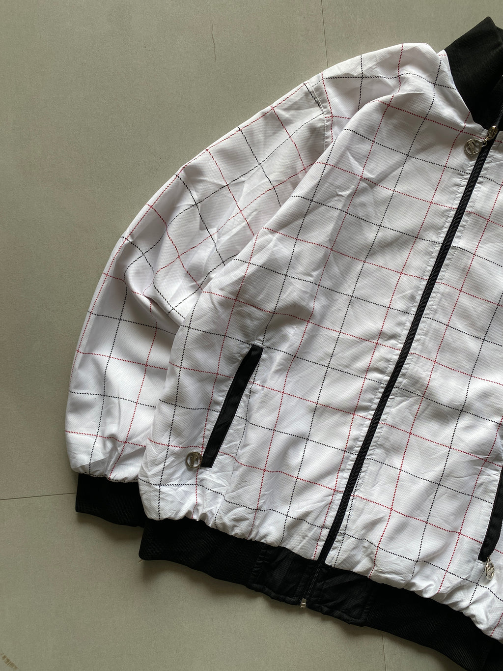 LACOSTE CHECKERED JACKET - M