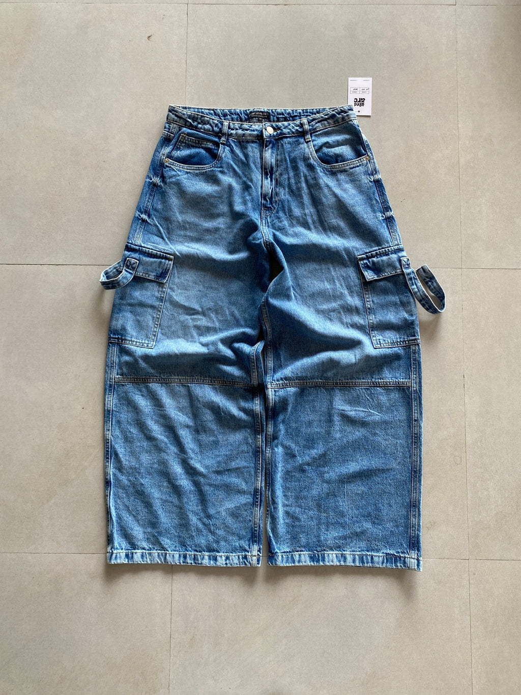 BAGGY MULTI POCKET DENIM - M