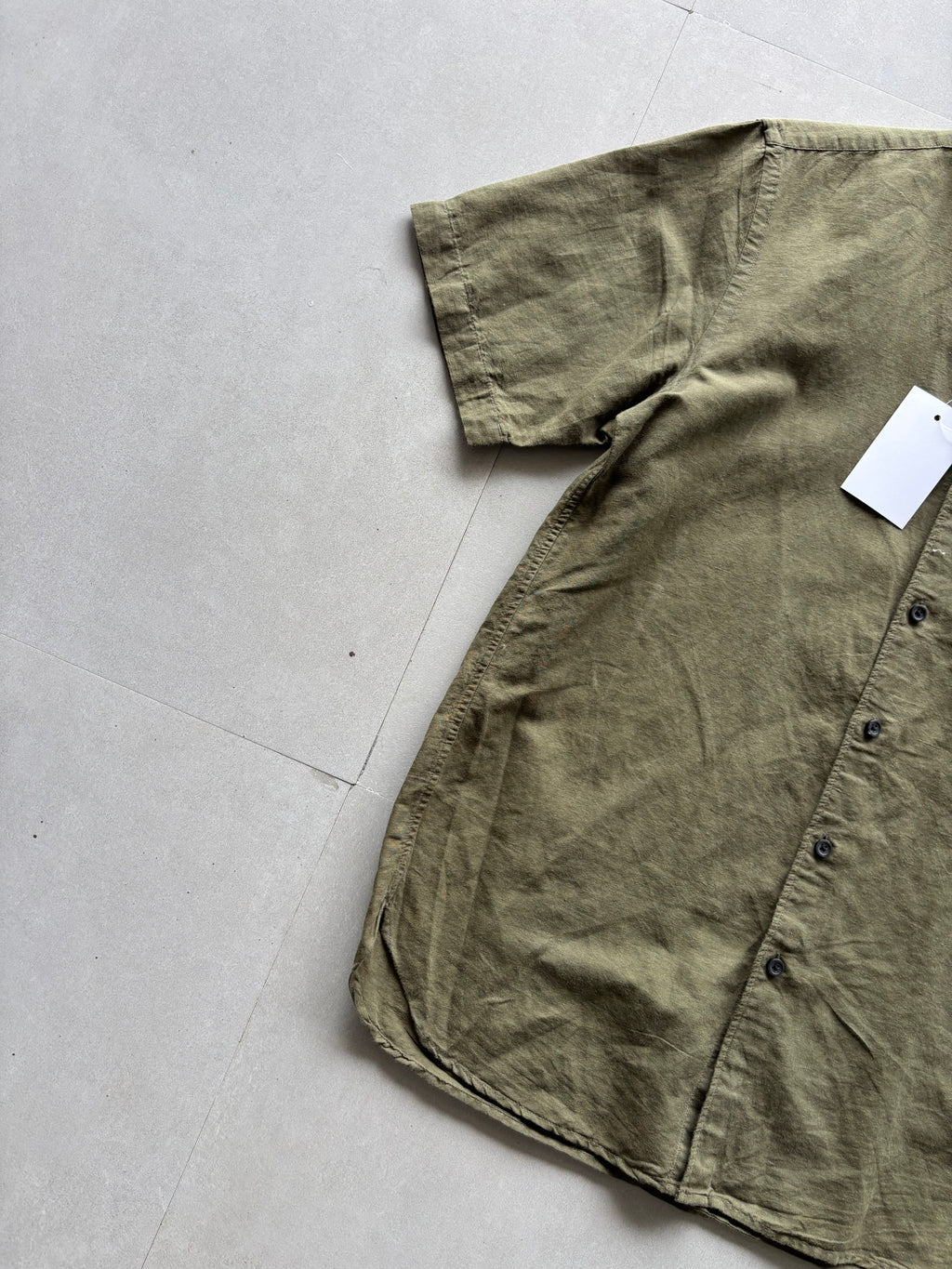UNIQLO PURE LINEN HALF SLEEVE SHIRT - M