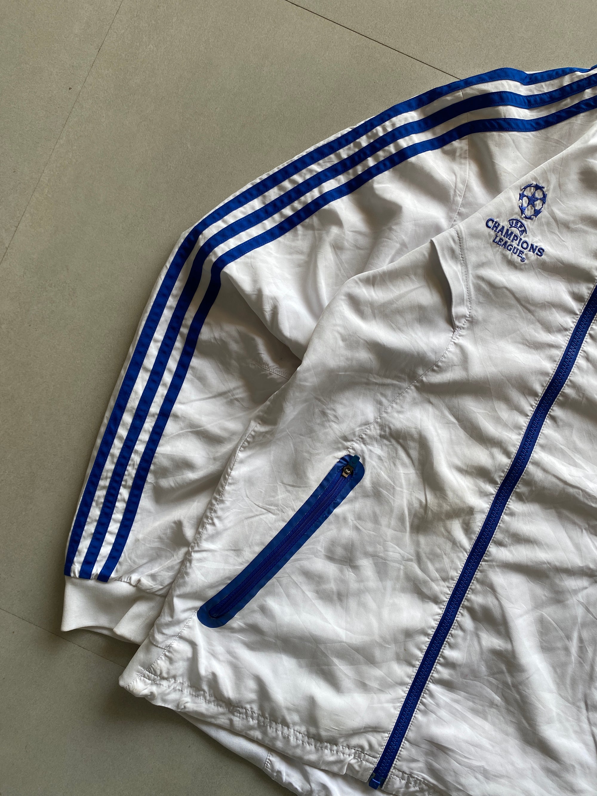 ADIDAS REAL MADRID STRIPED JACKET - S