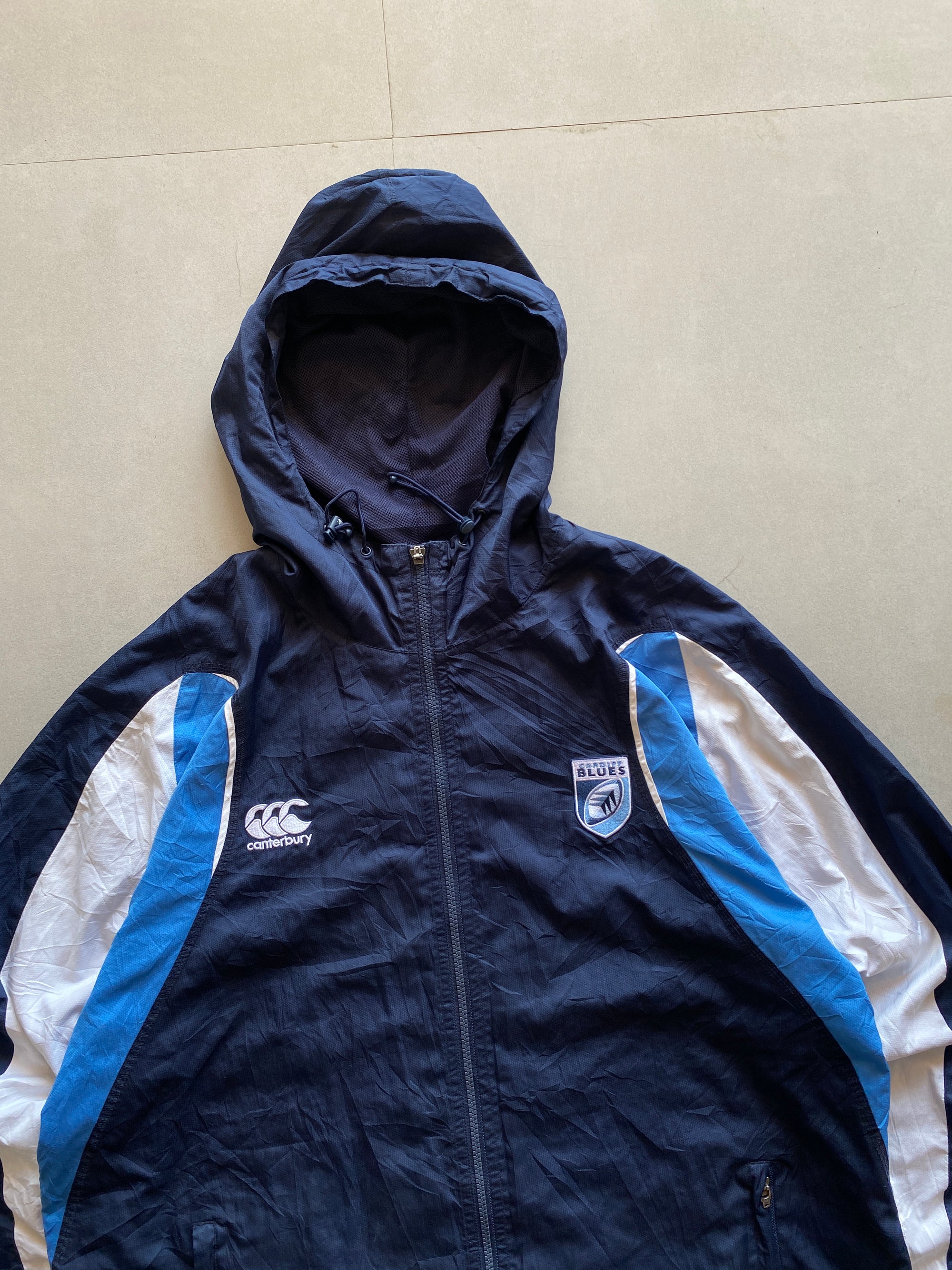CANTERBURY CARDIF BLUES HOODED JACKET - XL