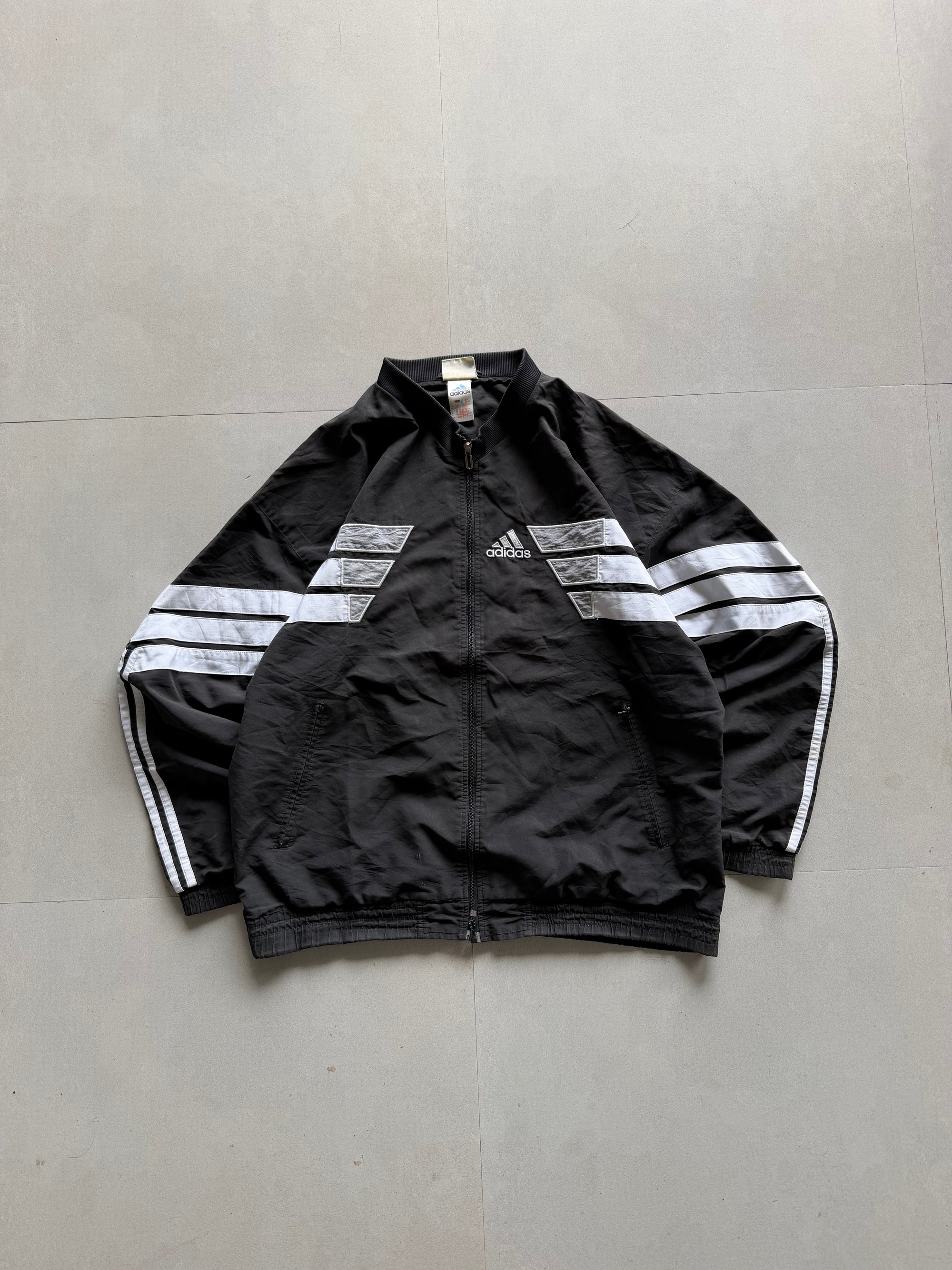 VINTAGE ADIDAS STRIPED JACKET - XL