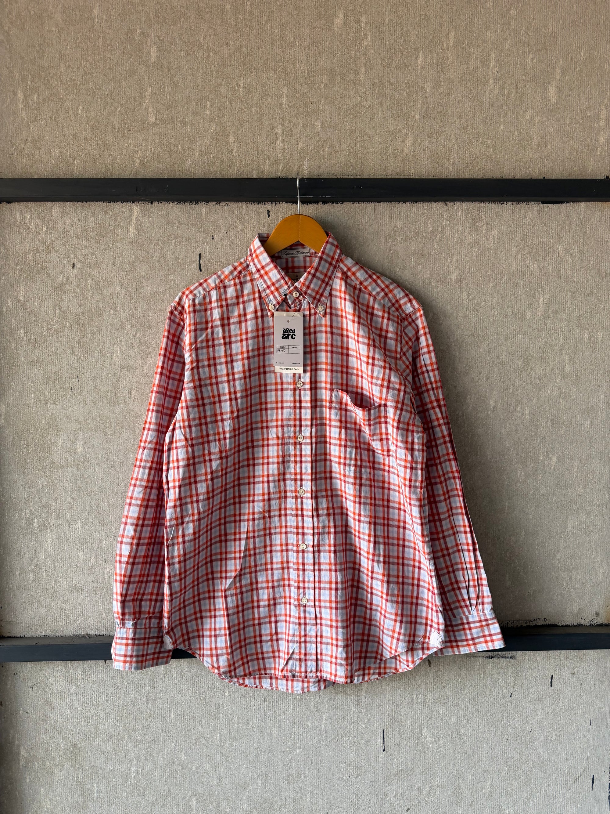 CHECKERD SHIRT - L ST110
