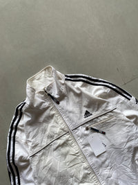 ADIDAS WHITE STRIPED JACKET - XL