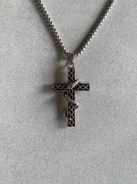SNAKE CROSS PENDANT CHAIN