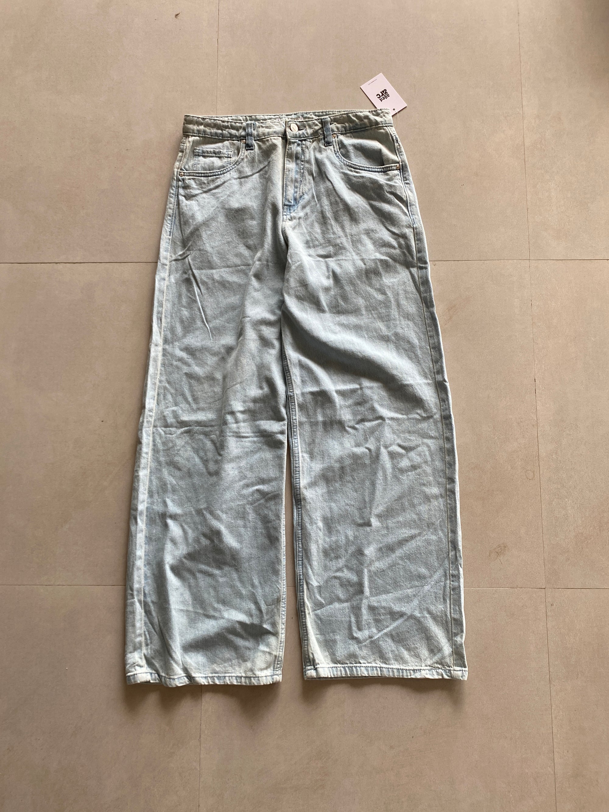 WIDE LEG BAGGY DENIM - M