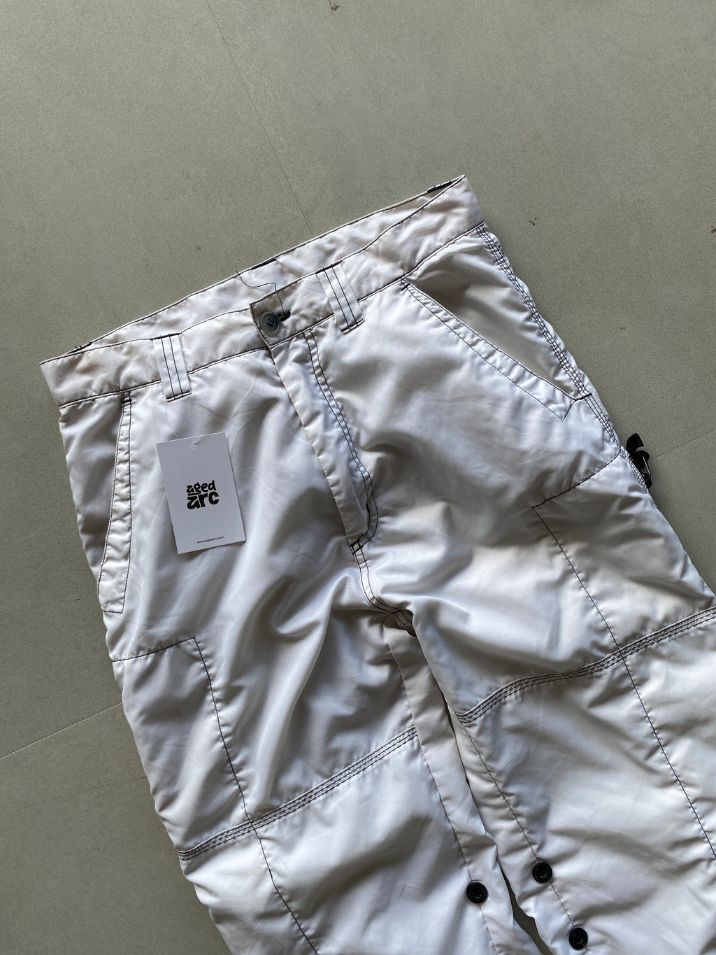 BAGGY QUILTED PANT - M
