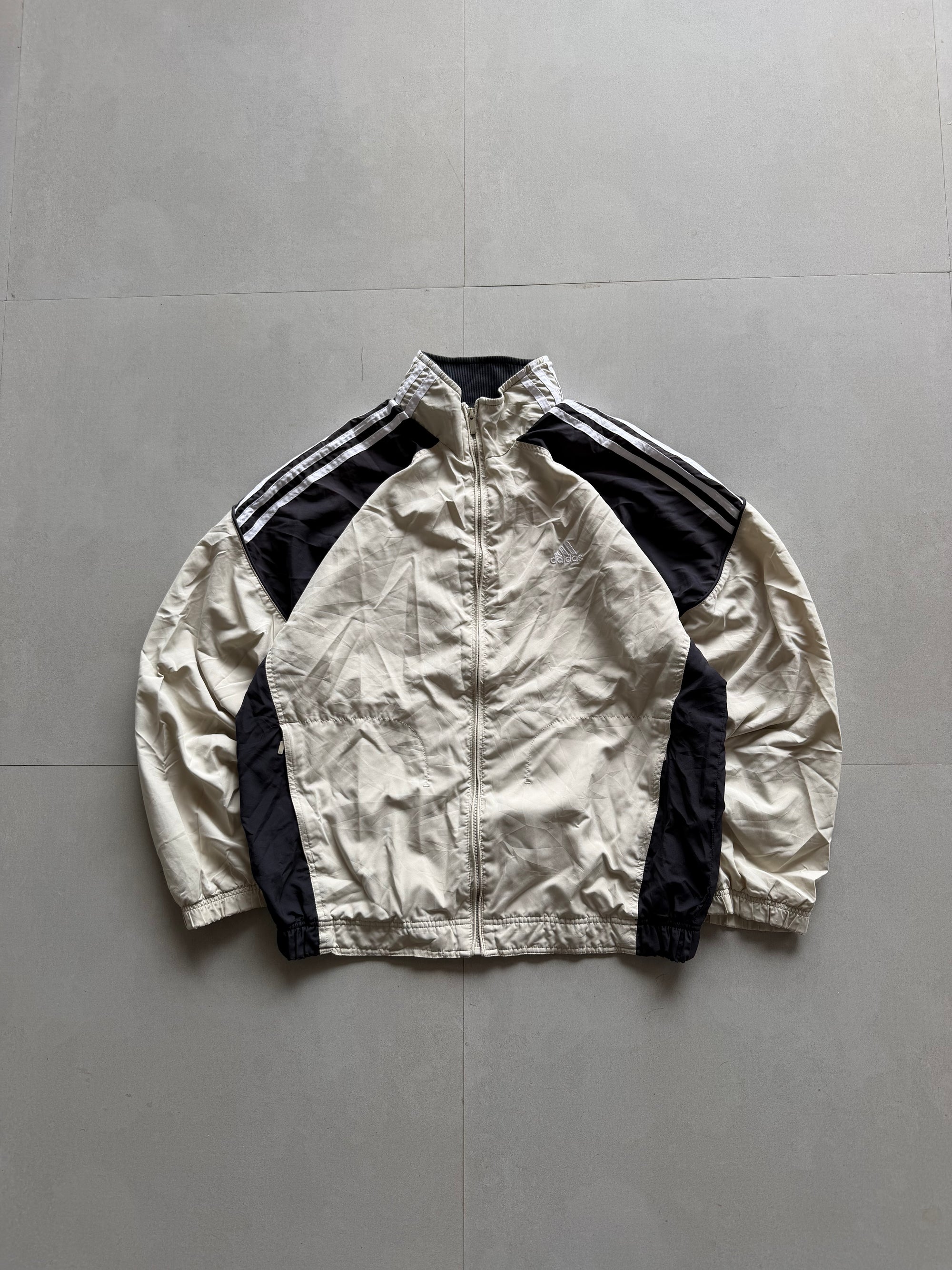 VINTAGE ADIDAS STRIPED JACKET - XL
