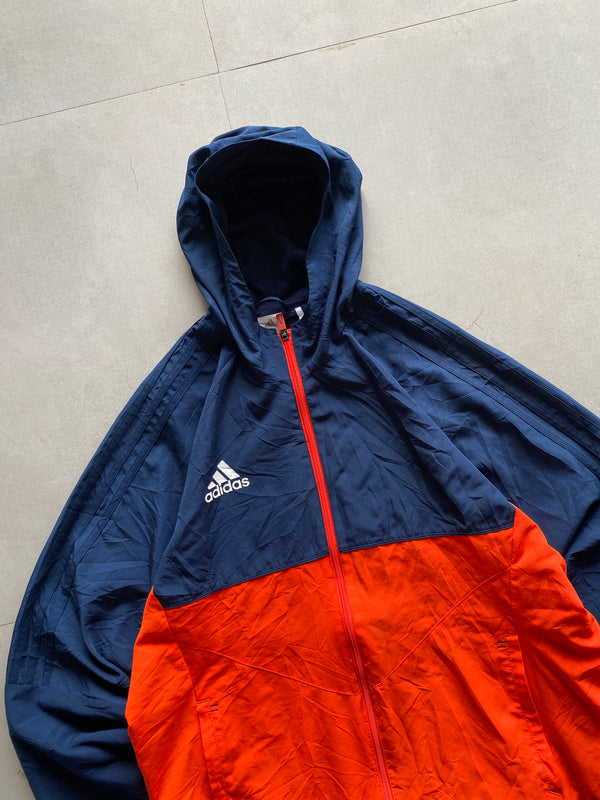 ADIDAS HOODED JACKET - XL