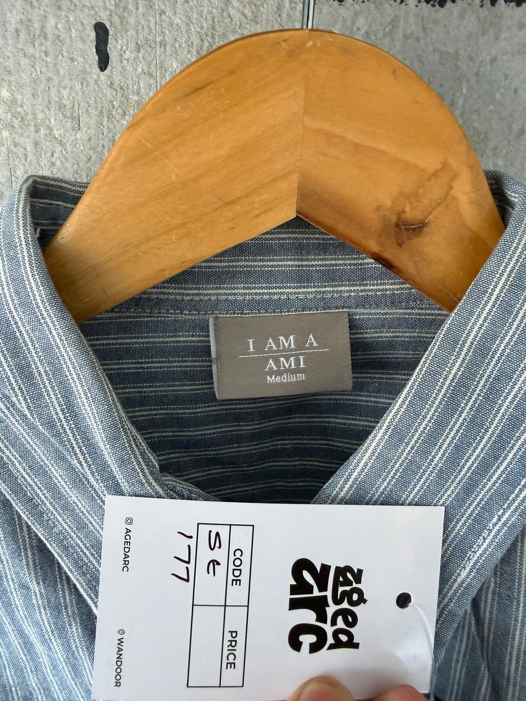 I AM AMI STRIPED SHIRT ST177 -