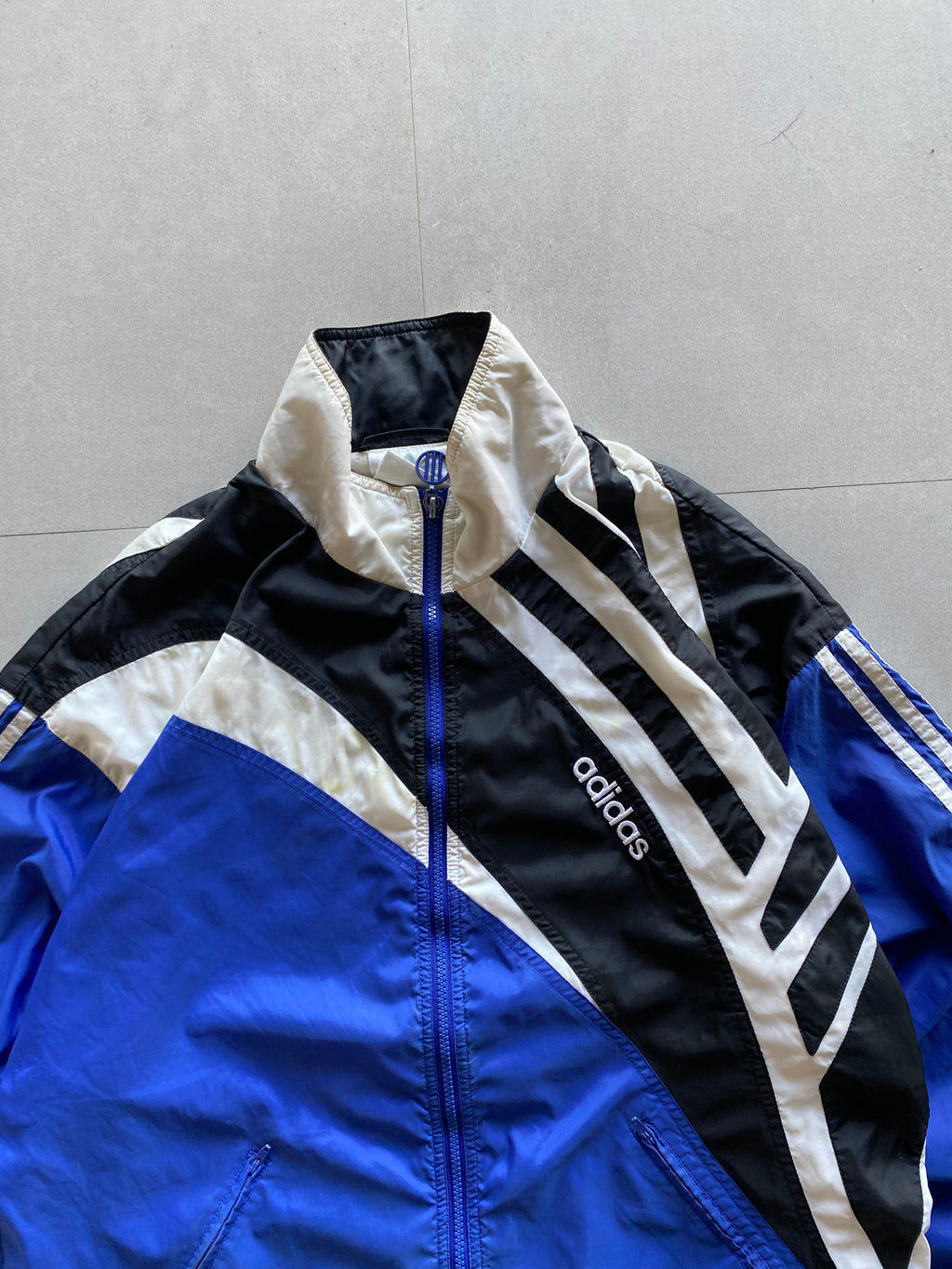 90s ADIDAS STRIP JACKET - XL