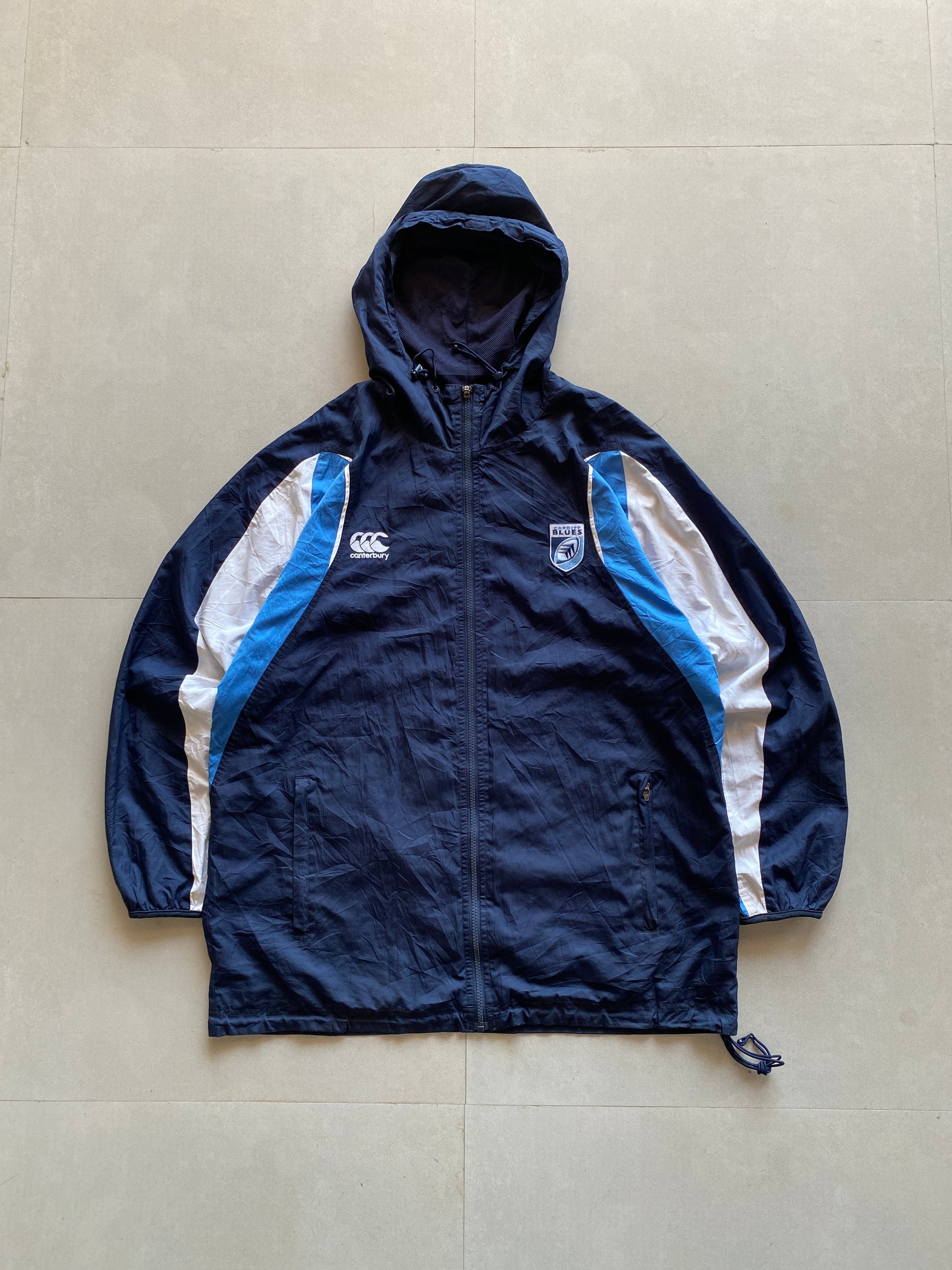 CANTERBURY CARDIF BLUES HOODED JACKET - XL