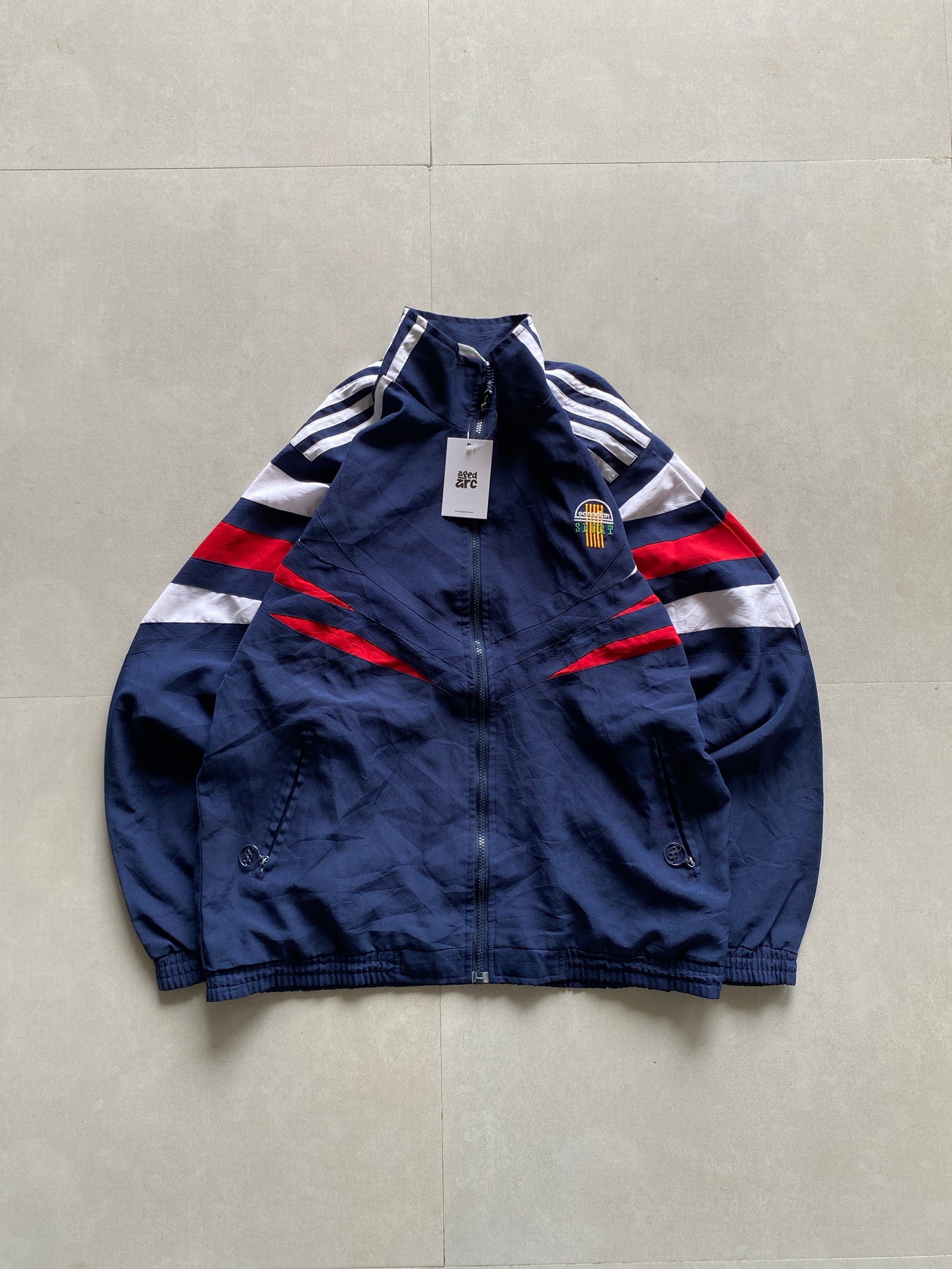 VINTAGE STRIPED JACKET - L