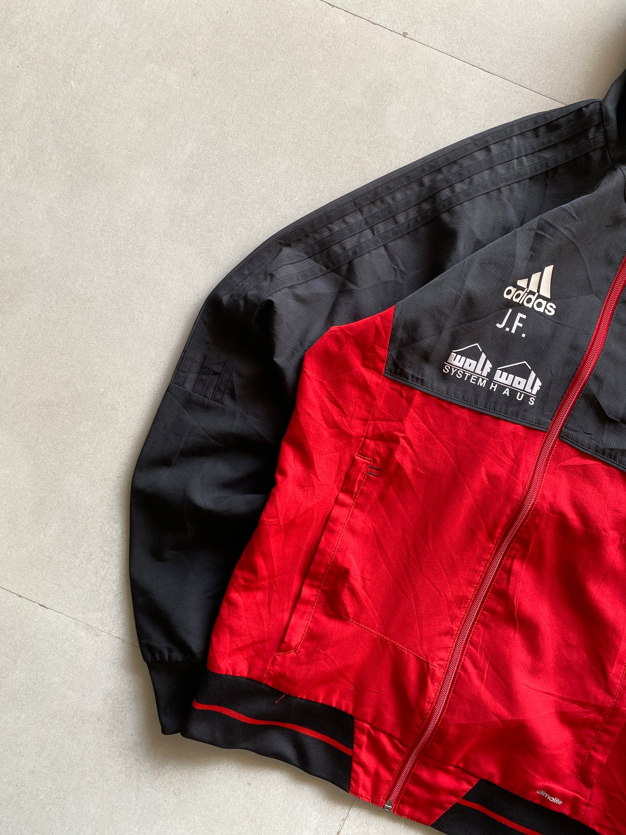 ADIDAS STRIPED JACKET - XS