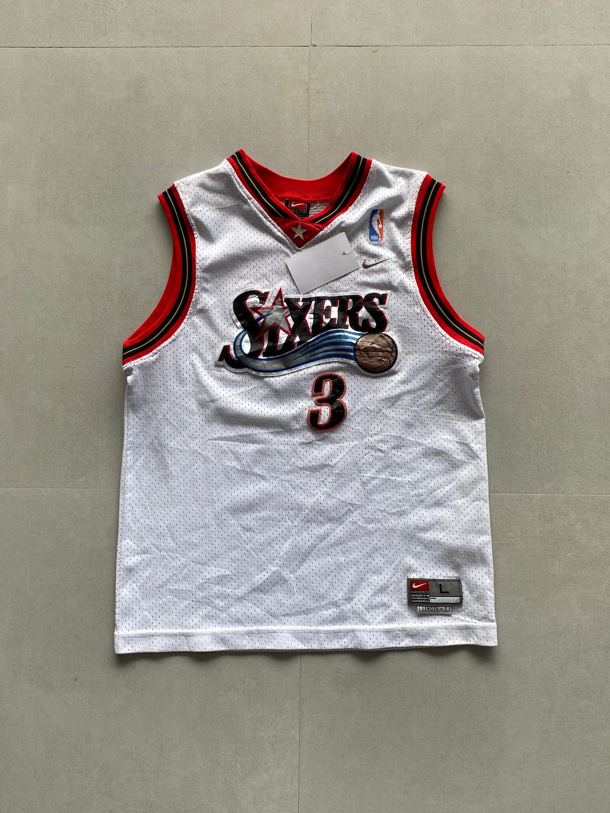 NIKE ALLEN IVERSON PHILADELPHIA 76ERS NBA JERSEY - XS