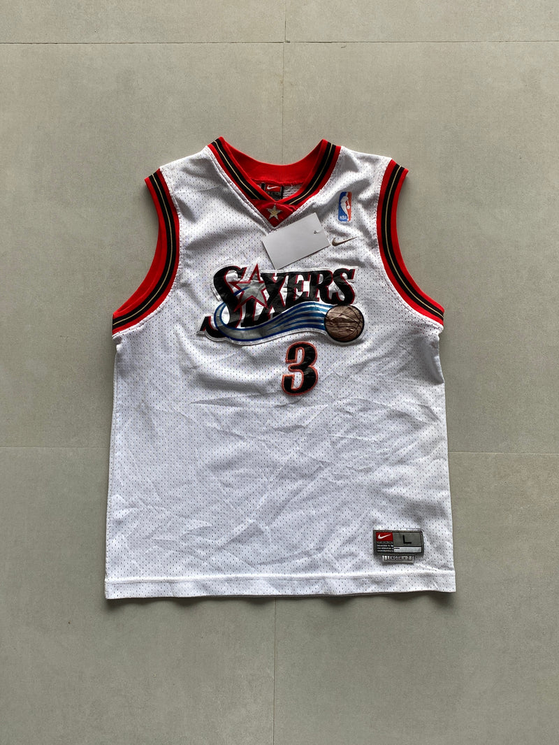 NIKE ALLEN IVERSON PHILADELPHIA 76ERS NBA JERSEY - XS