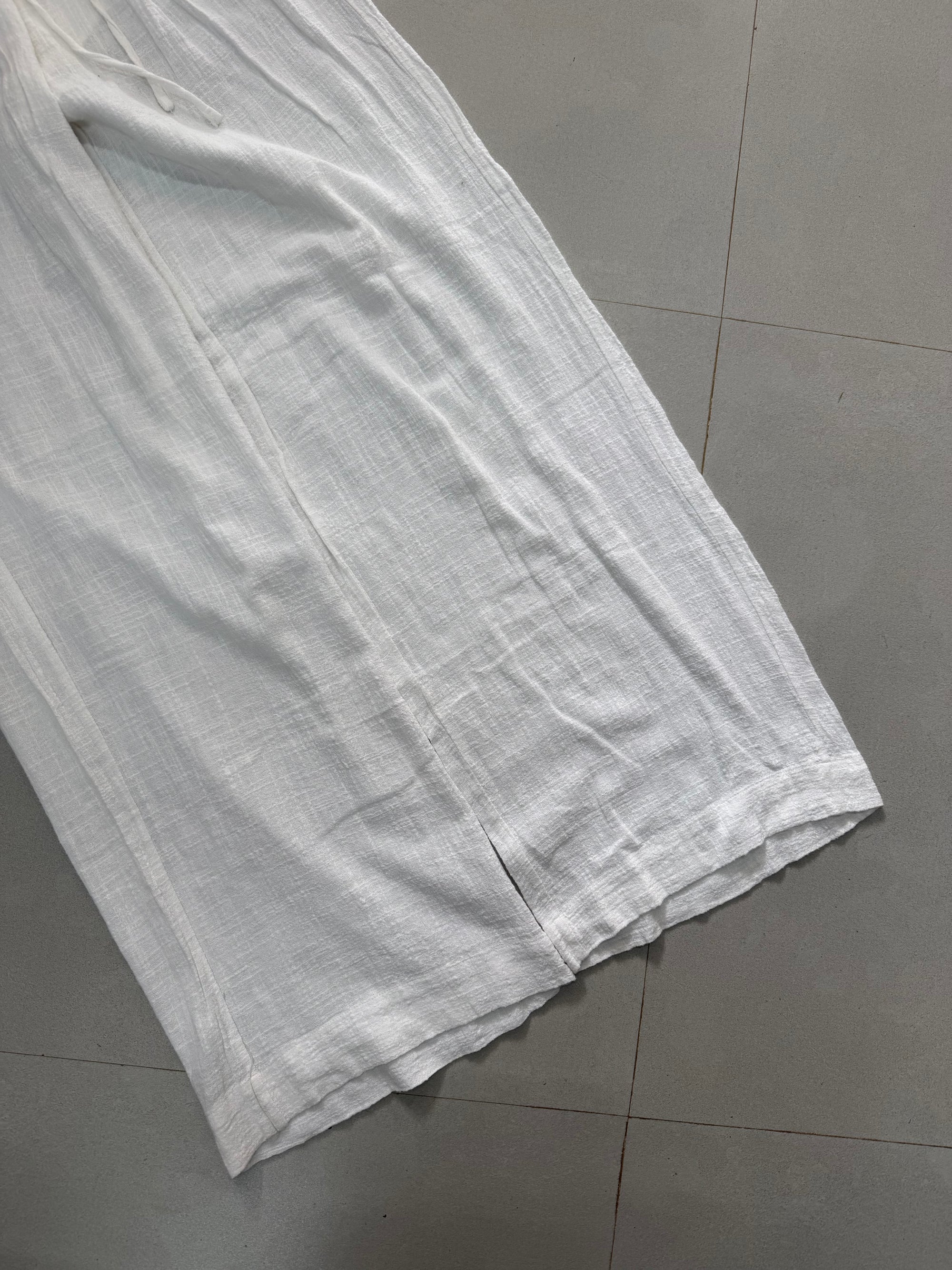 WIDE LEG LINEN PANT LNP - S MISSING