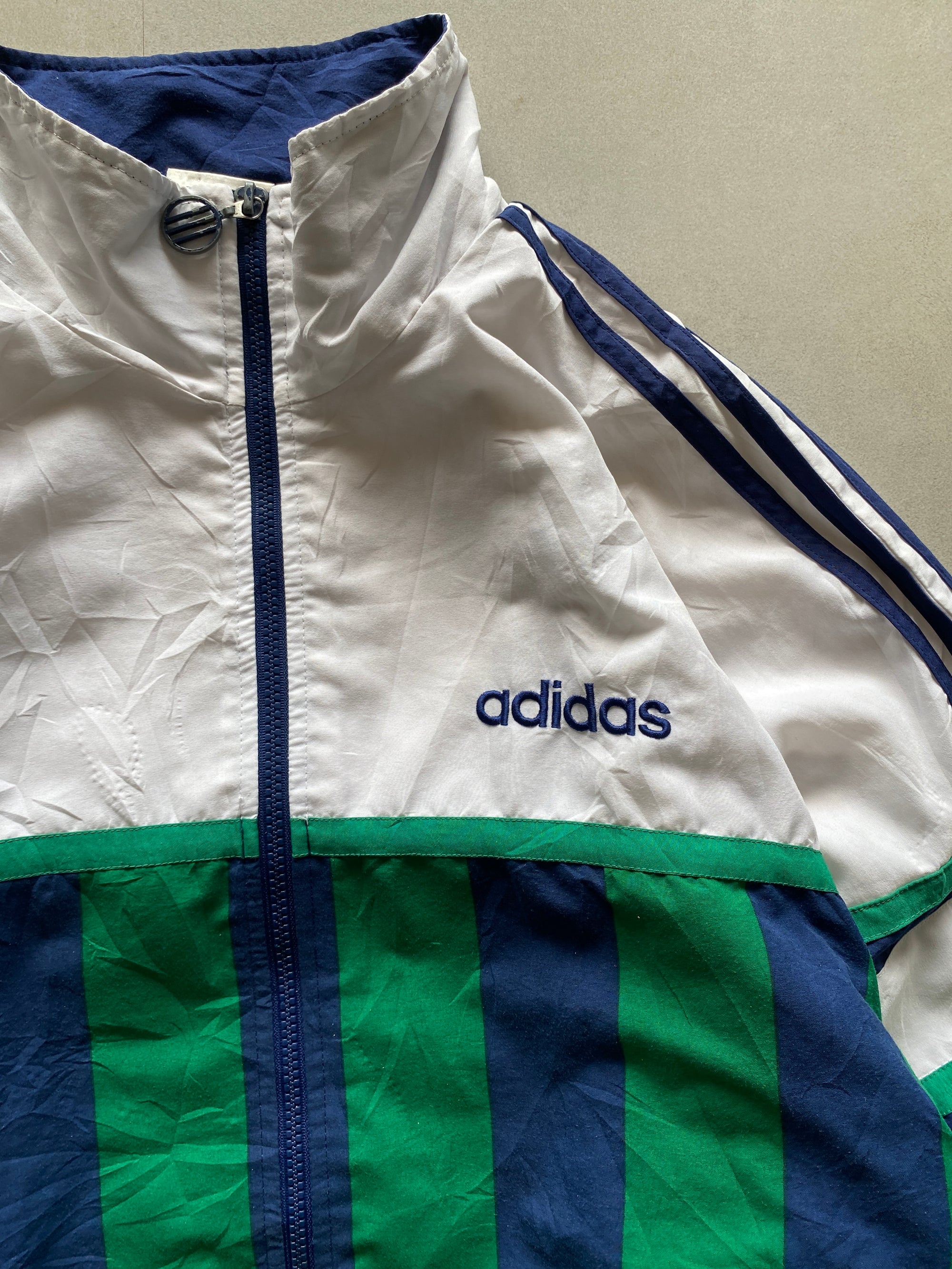 90s ADIDAS BIG LOGO JACKET - L