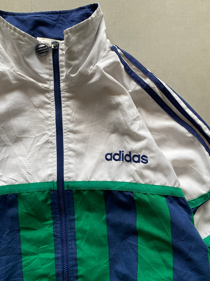 90s ADIDAS BIG LOGO JACKET - L