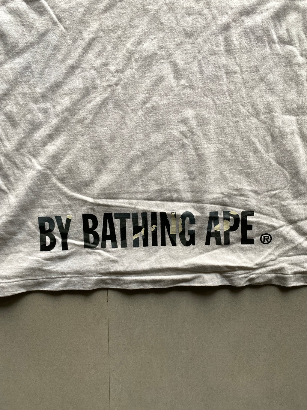 BAPE CAMO APE LOGO TEE - M