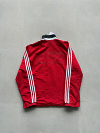 ADIDAS RED STRIPED JACKET - L