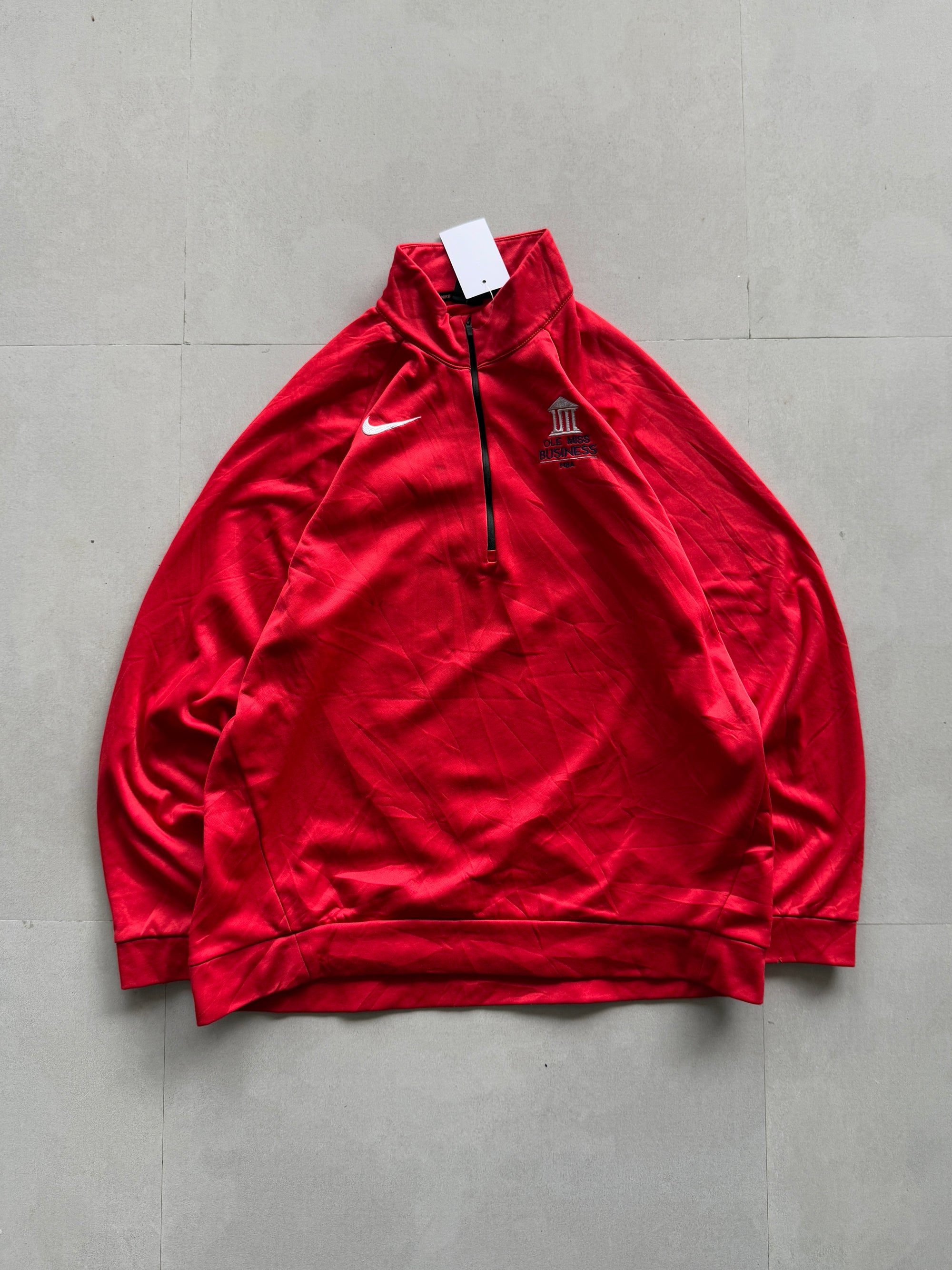 NIKE RED QUARTER ZIP - XL