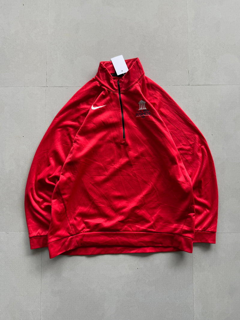 NIKE RED QUARTER ZIP - XL