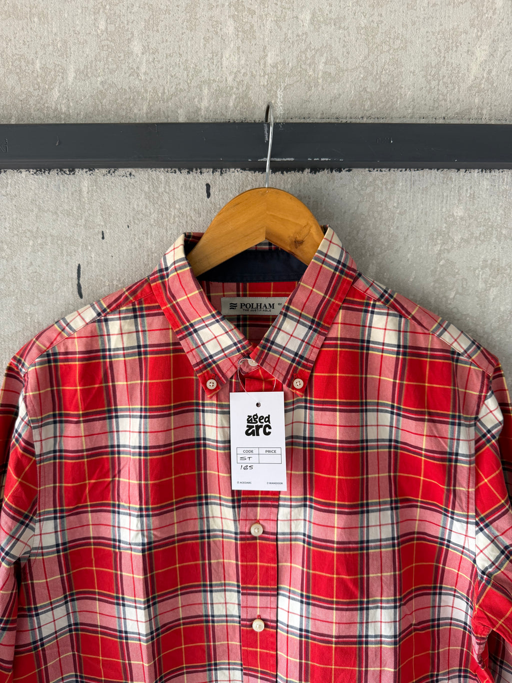 POLHAM CHECKERD SHIRT ST165 - M