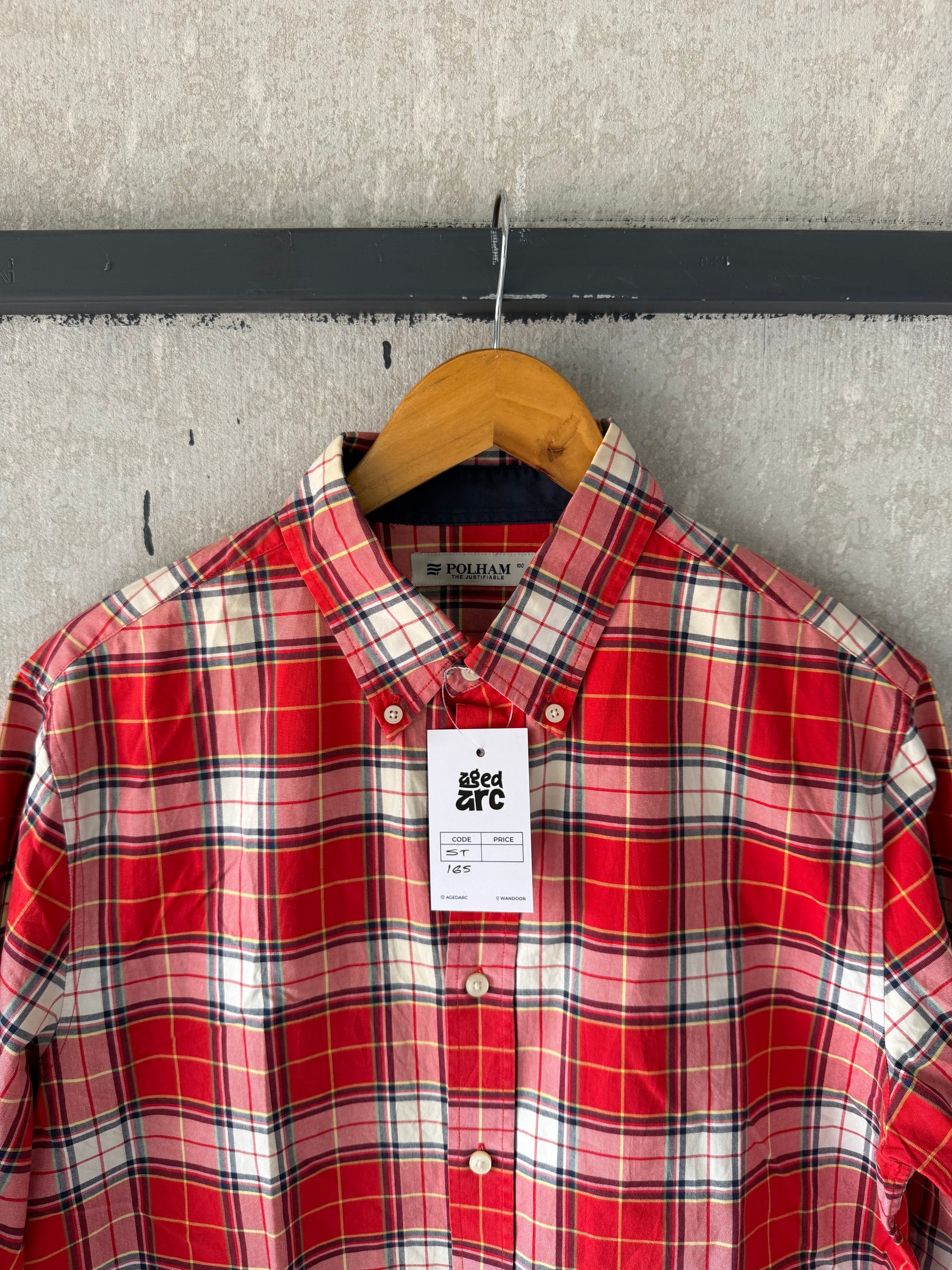 POLHAM CHECKERD SHIRT ST165 - M