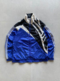 90s ADIDAS STRIP JACKET - XL