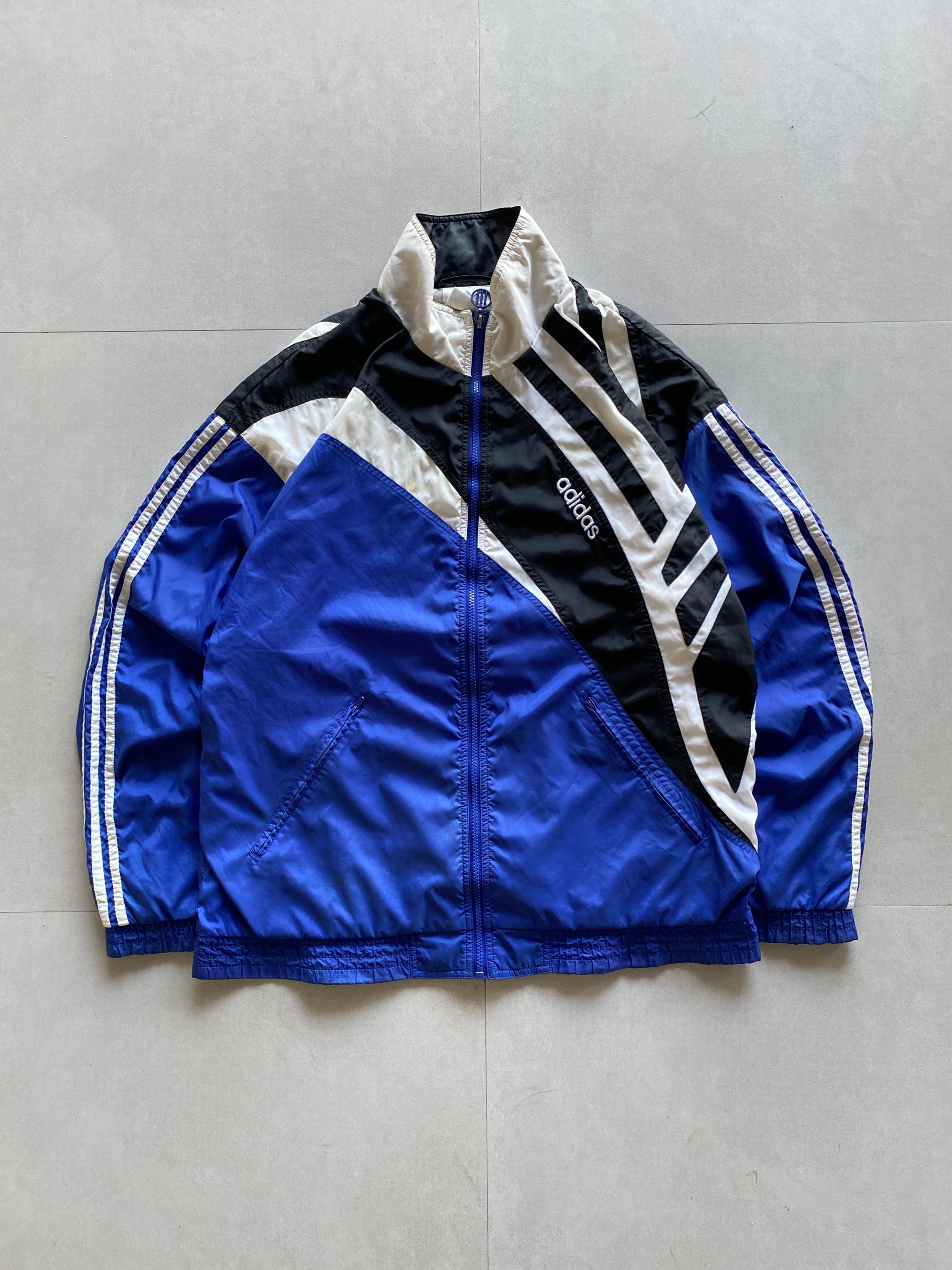 90s ADIDAS STRIP JACKET - XL