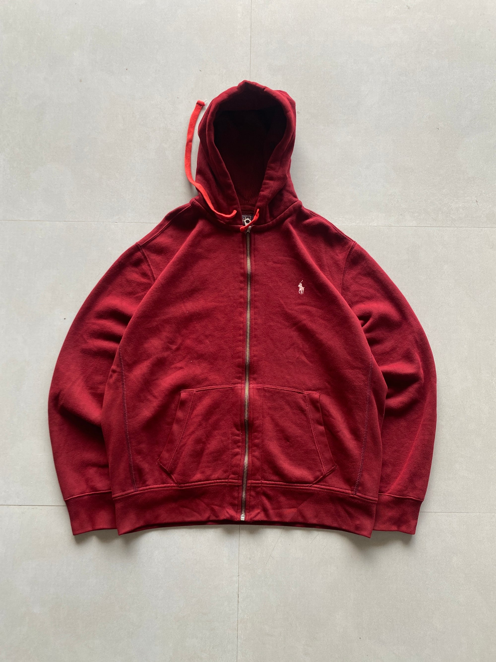 RALPH LAUREN RED ZIPPER - M