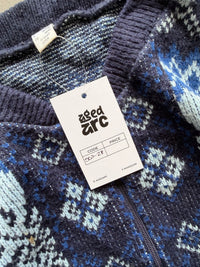 ZIPPER KNIT SWEATER SW28 - M