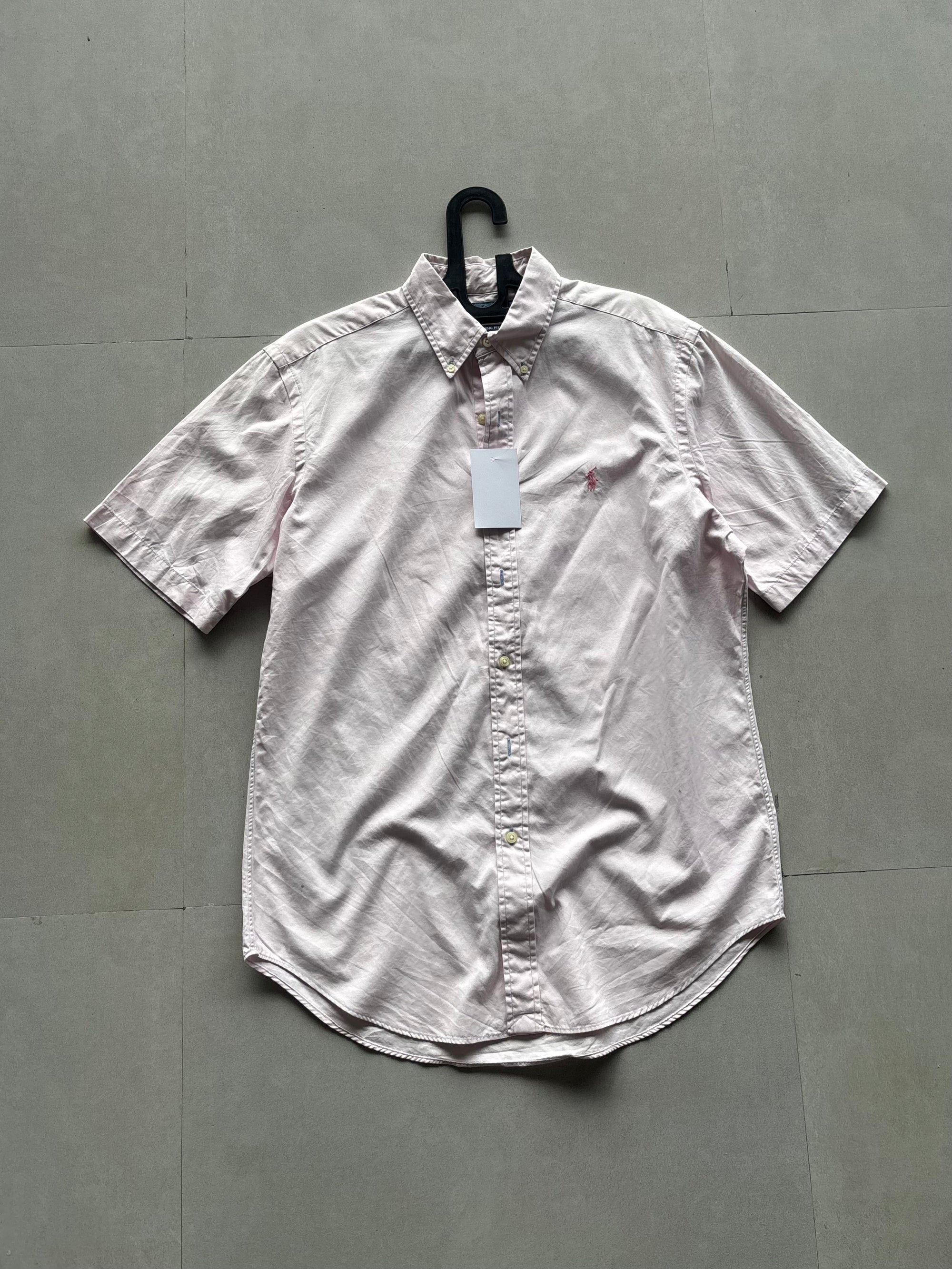 RALPH LAUREN PINK HALF SLEEVE - M