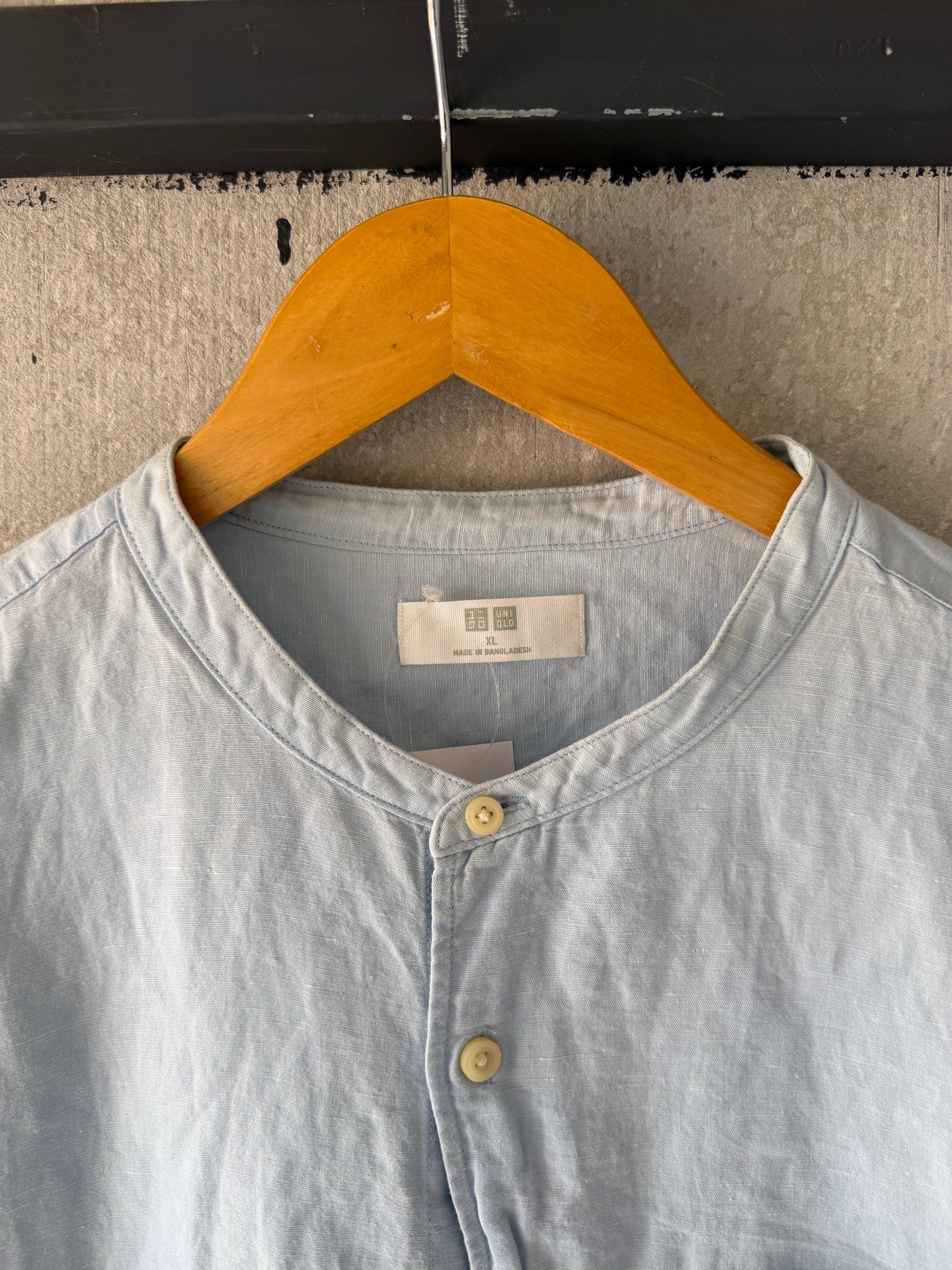 UNIQLO LINEN SHIRT SLN108 - L