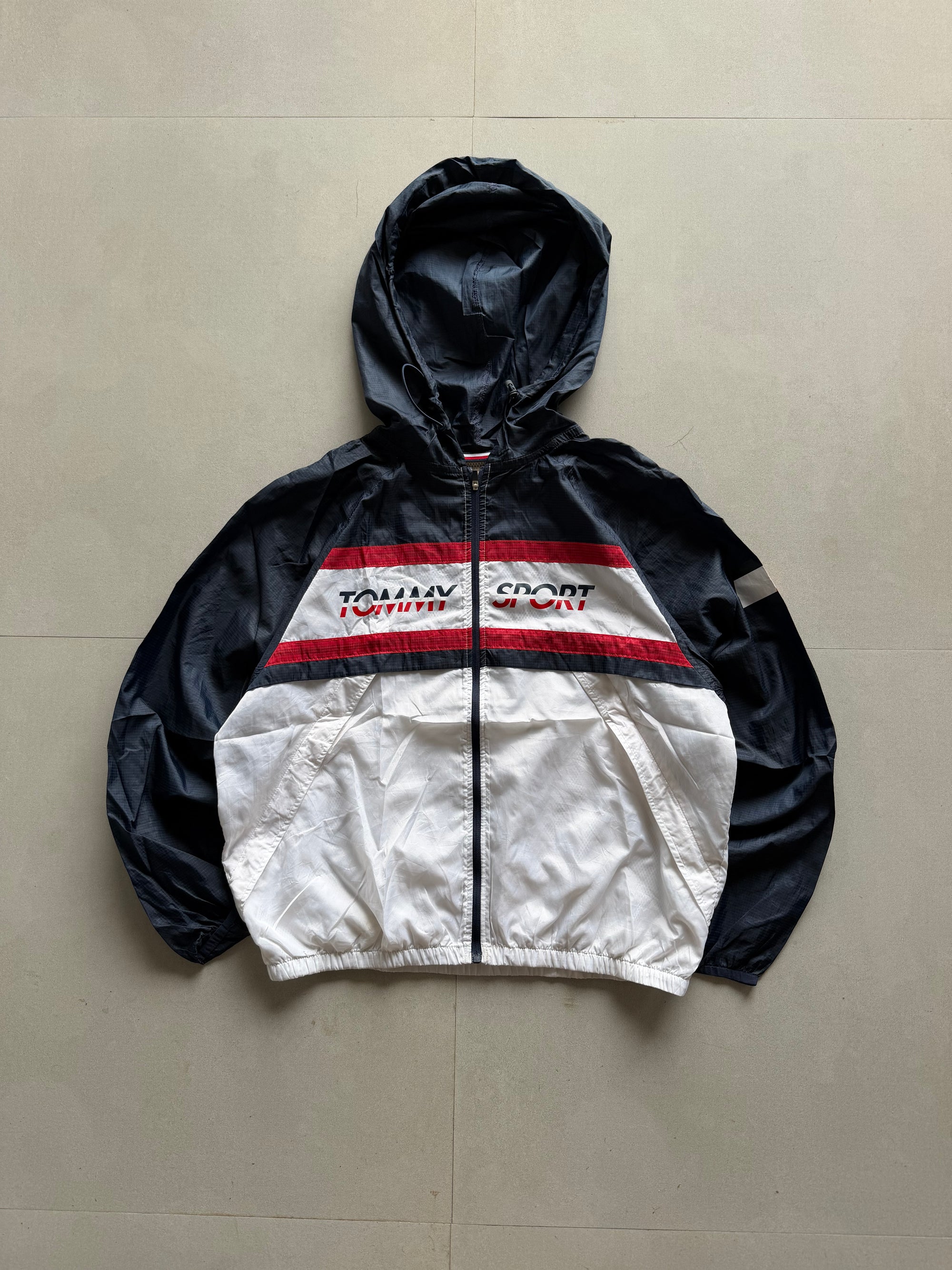 TOMMY SPORT HOODED JACKET - M