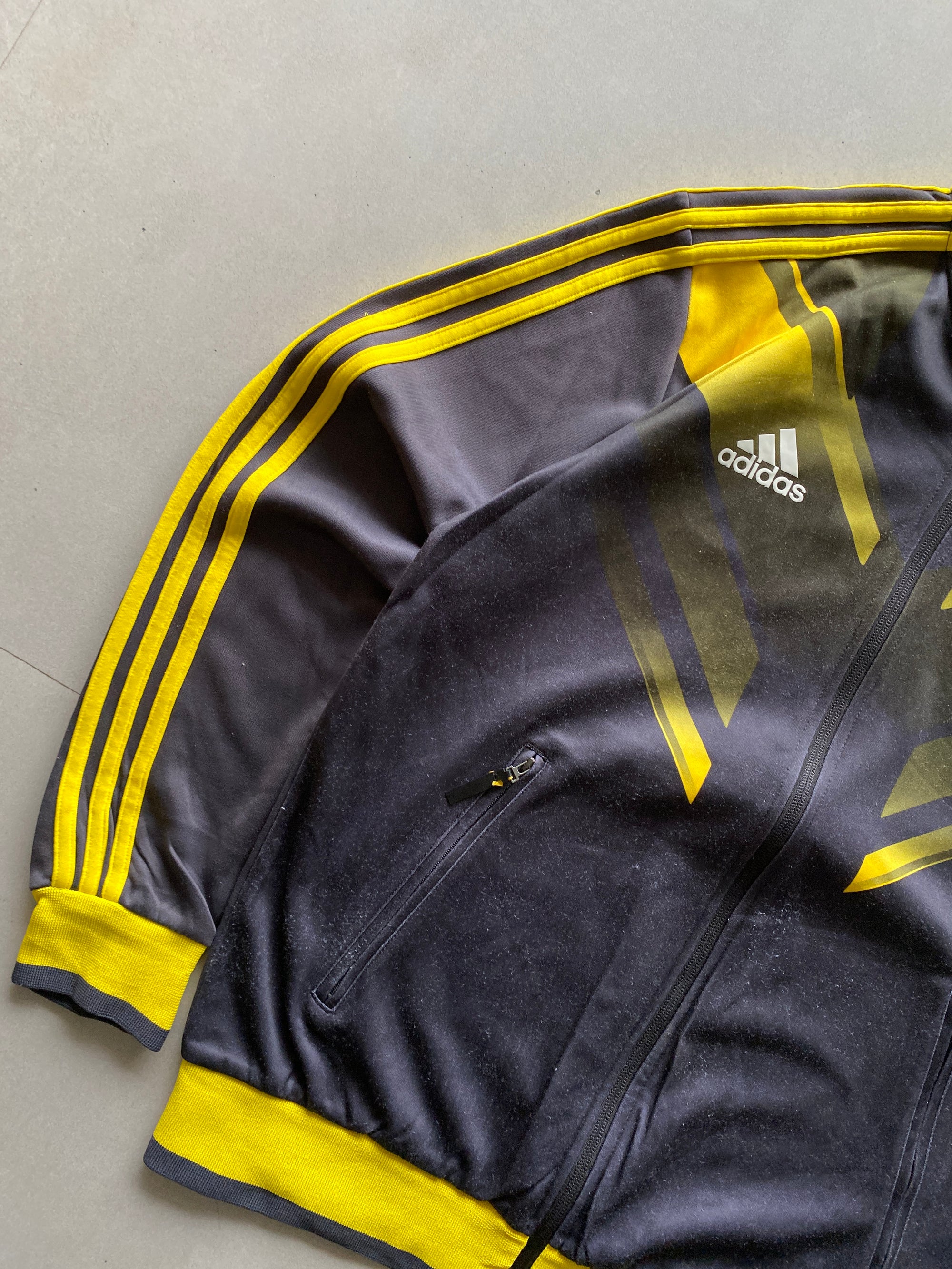 VINTAGE ADIDAS CHELSEA STRIPED JACKET - S