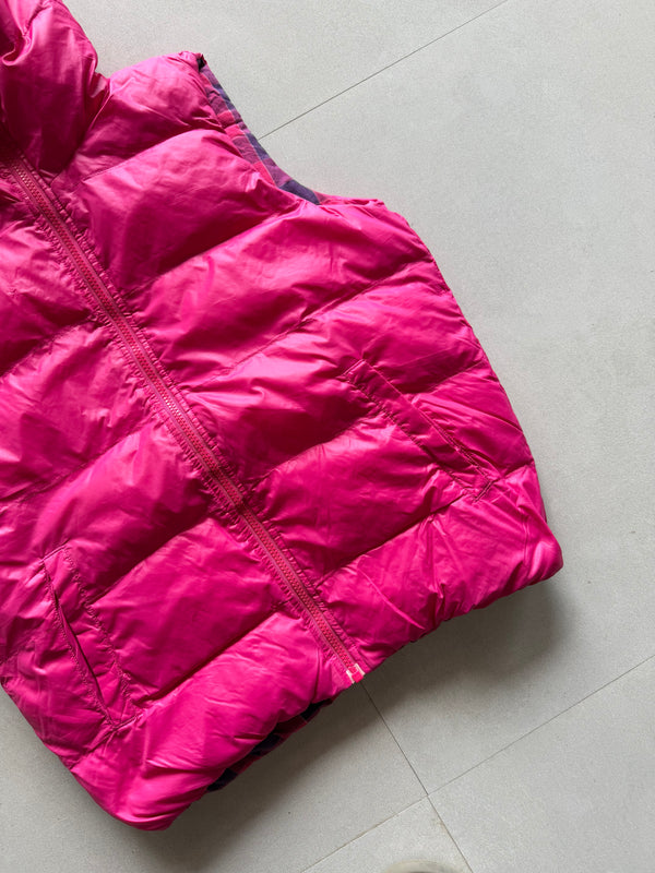 FULL ZIP REVERSIBLE PUFFER VEST - S