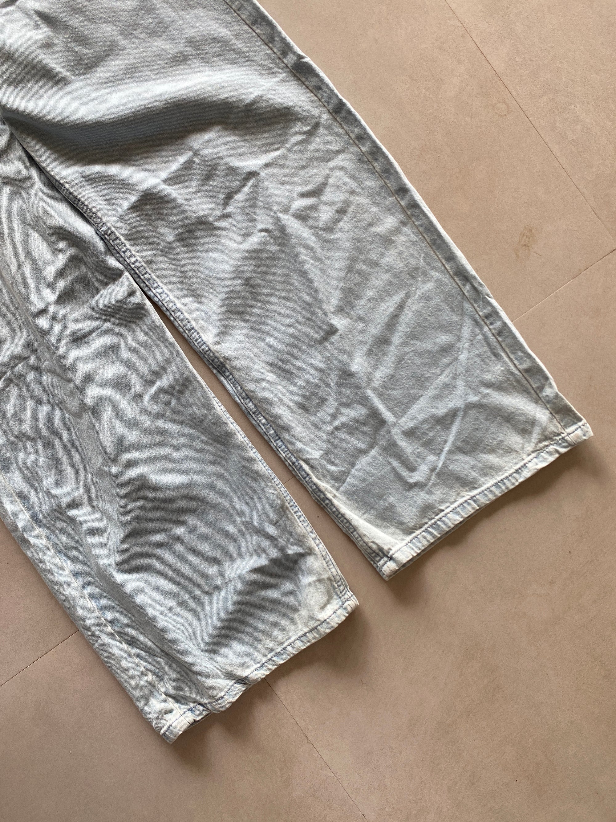 WIDE LEG BAGGY DENIM - M