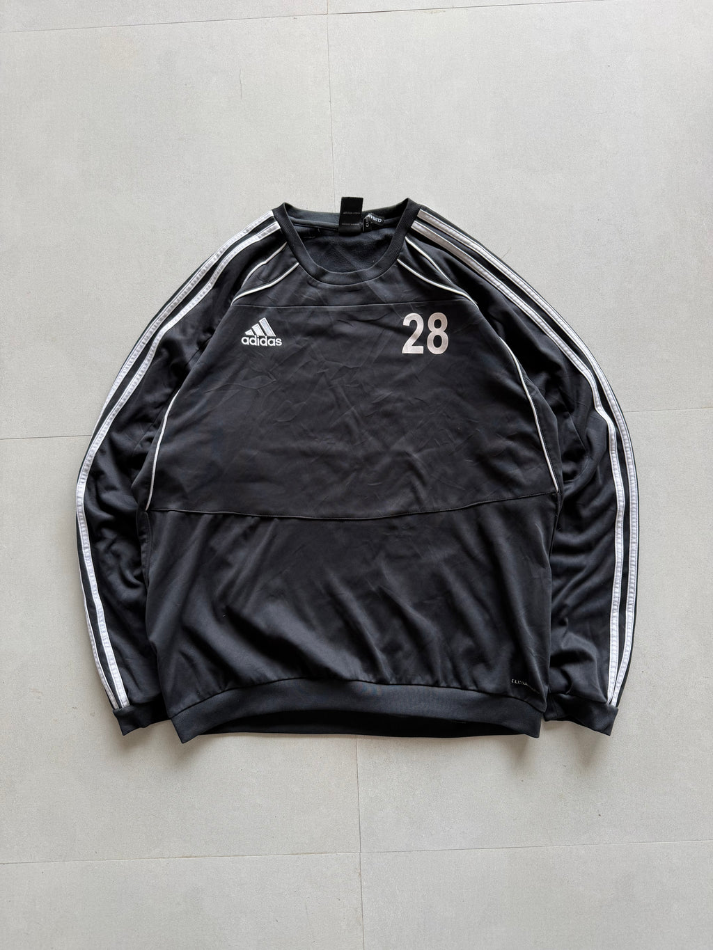 ADIDAS STRIPED PULL OVER - XL