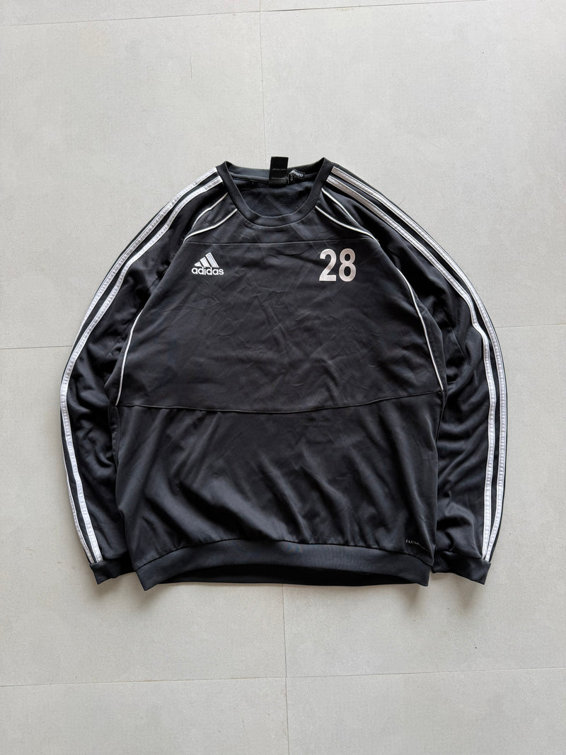 ADIDAS STRIPED PULL OVER - XL