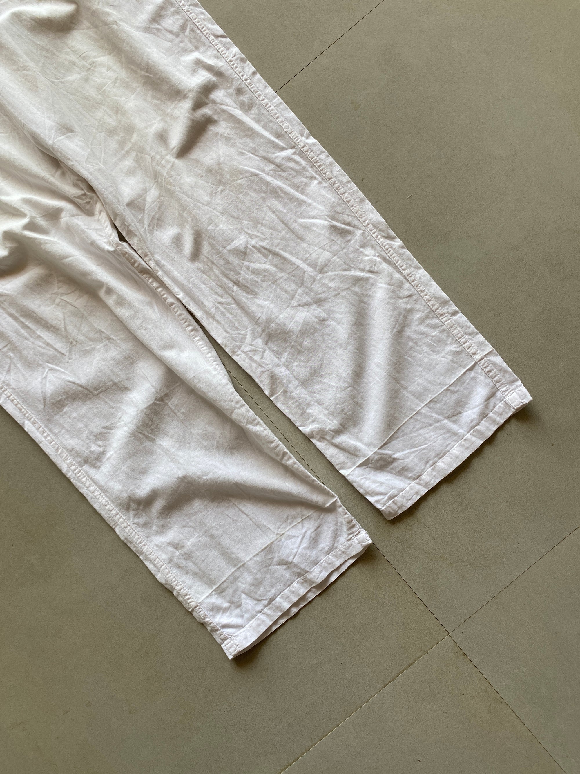 BAGGY LINEN PANT - M