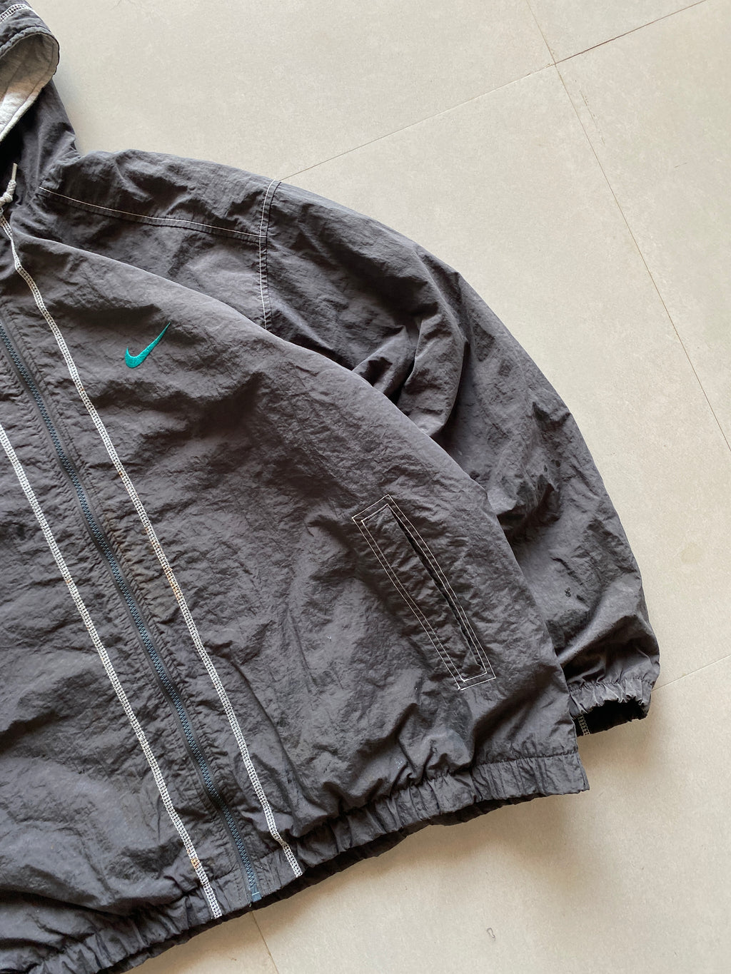 90s NIKE BIG SWOOSH JACKET - XXL